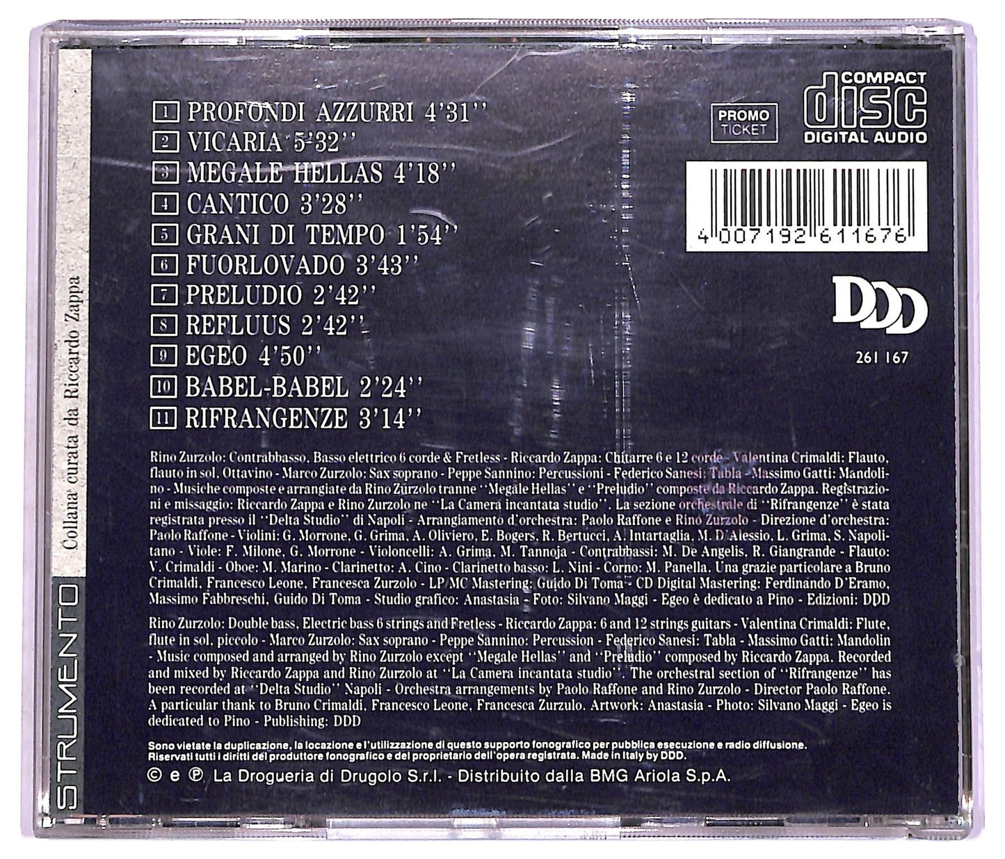 EBOND Rino Zurzolo - Fuorlovado CD CD074512