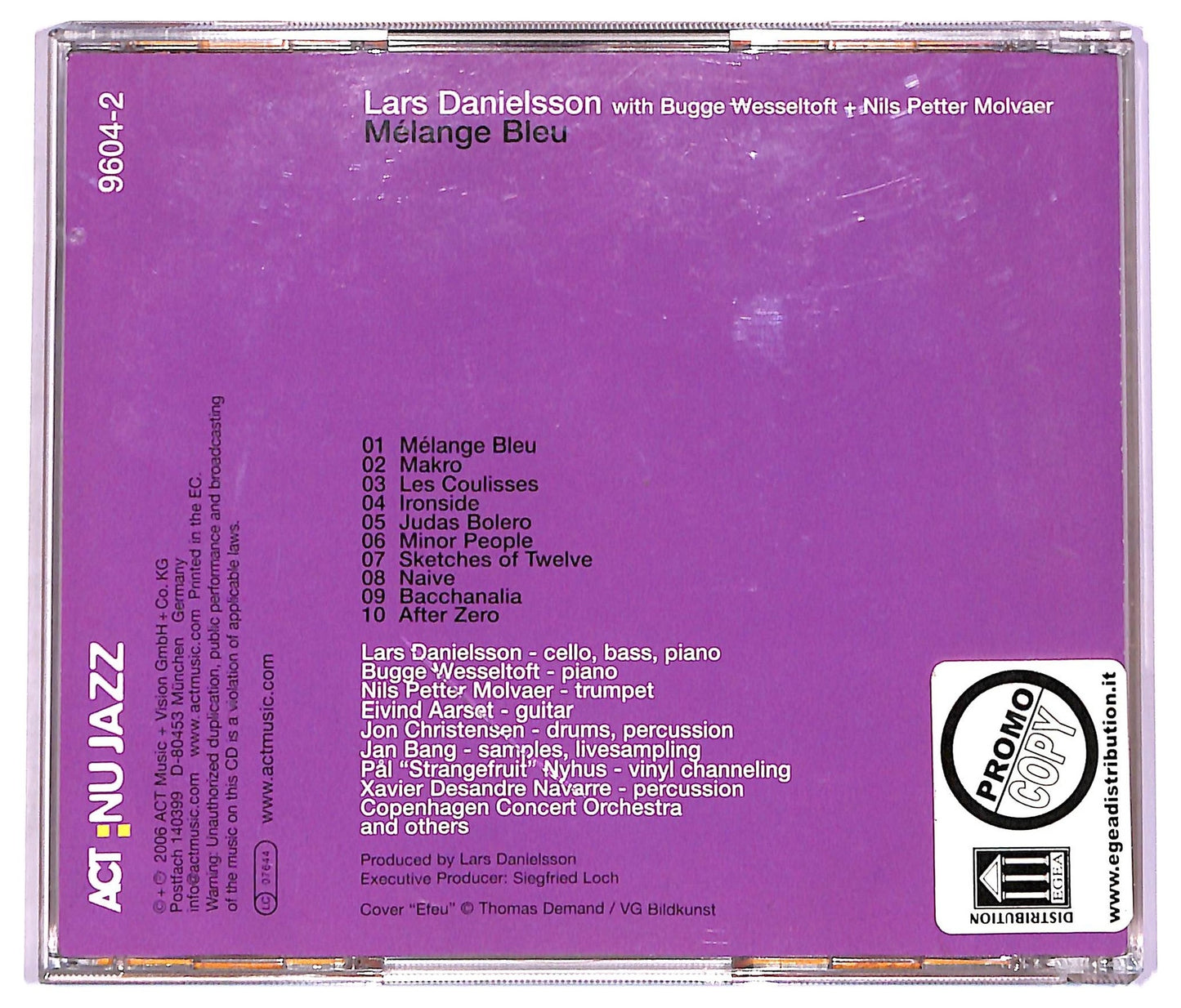 EBOND Lars Danielsson With Bugge Wesseltoft + Nils Petter Molvaer - Melange Bleu CD CD074513