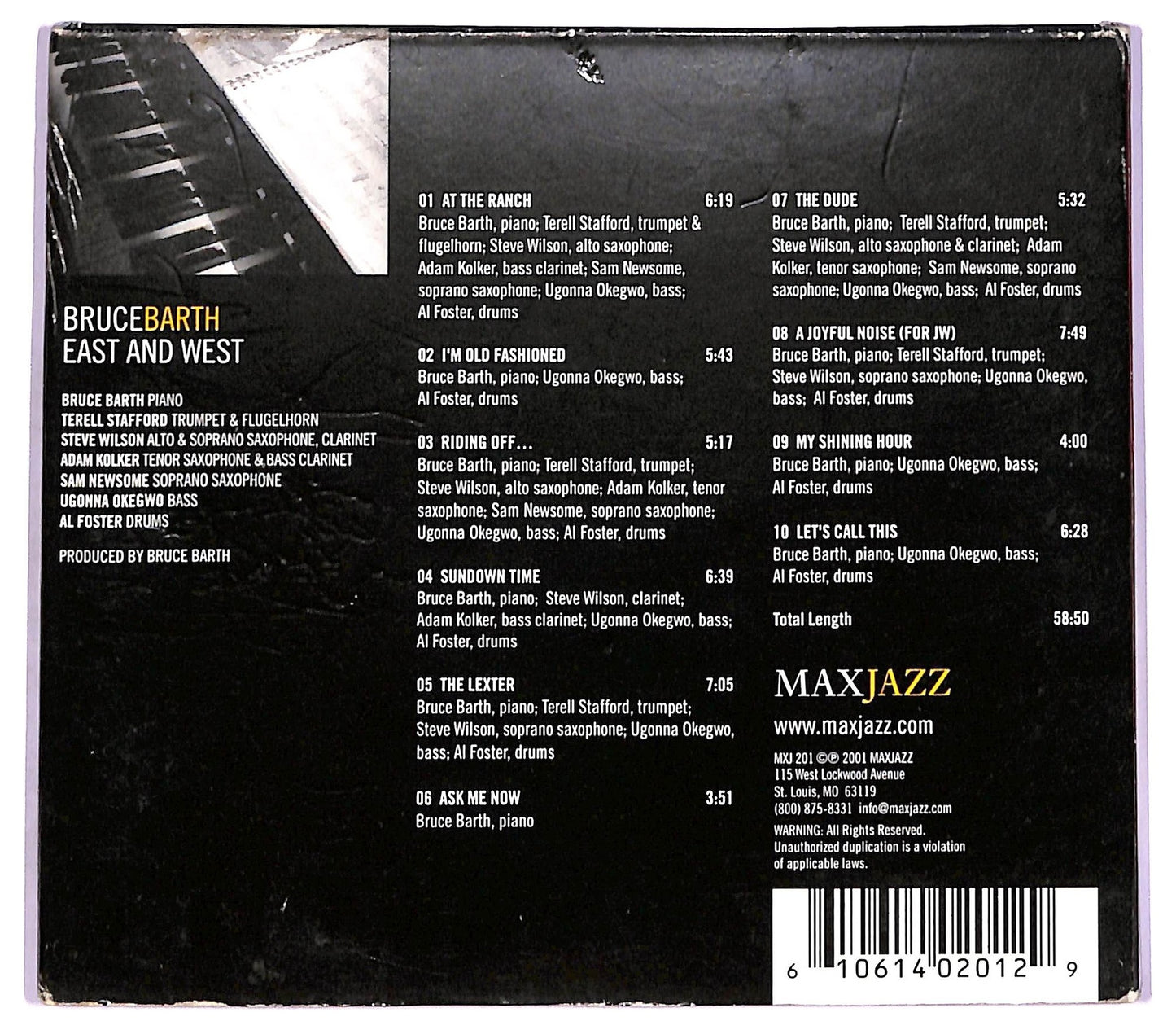 EBOND Bruce Barth - East And West CD CD074526