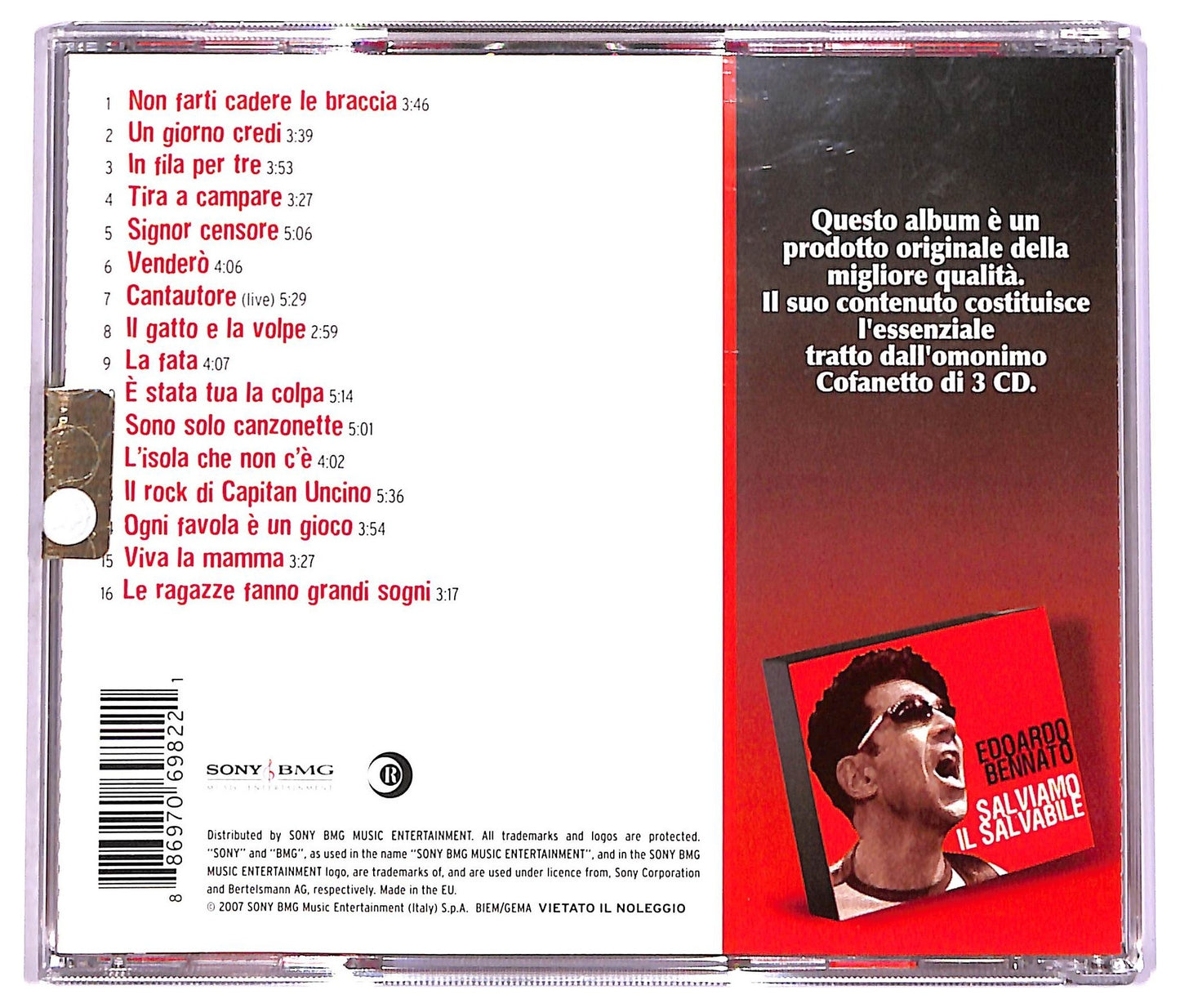 EBOND Edoardo Bennato - Salviamo Il Salvabile CD CD074653