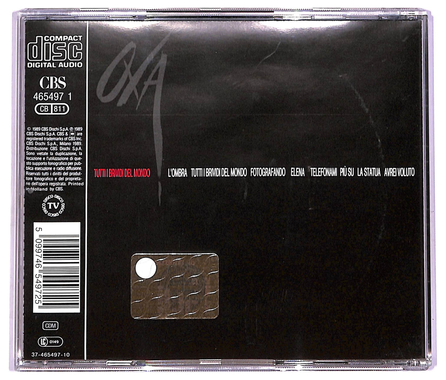 EBOND Anna Oxa - Tutti I Brividi Del Mondo CD CD074654