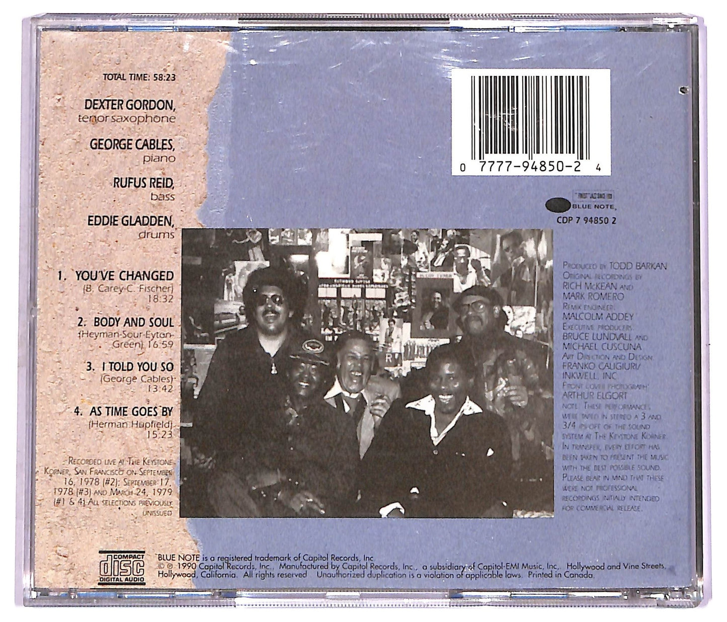 EBOND Dexter Gordon - Nights At The Keystone Volume 3 CD CD074766