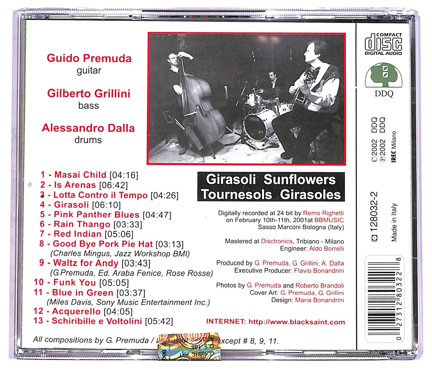 EBOND Premuda Grillini Dalla - Girasoli Sunflowers Tournesols CD CD074813