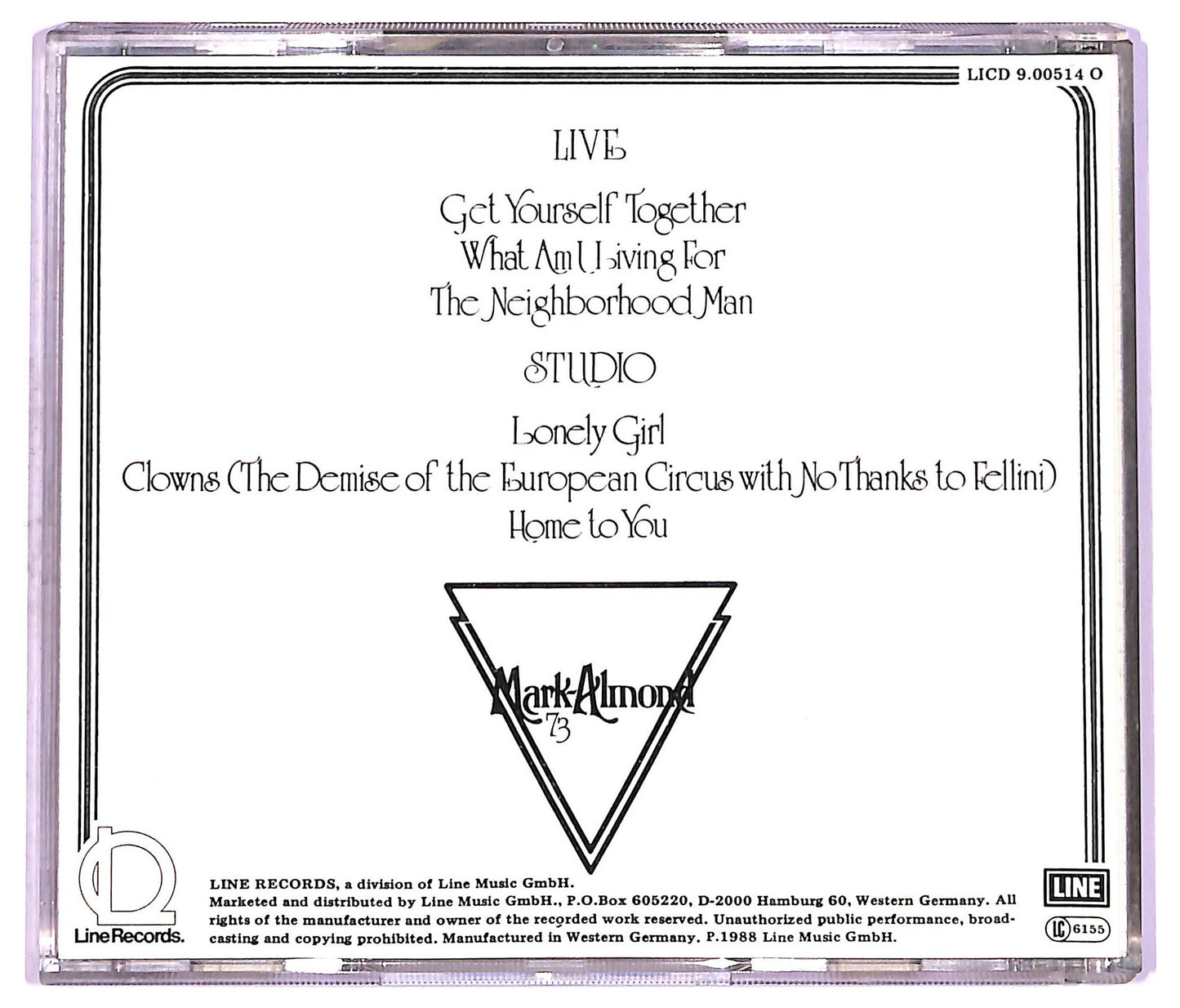 EBOND Mark-Almond - 73 CD CD074830