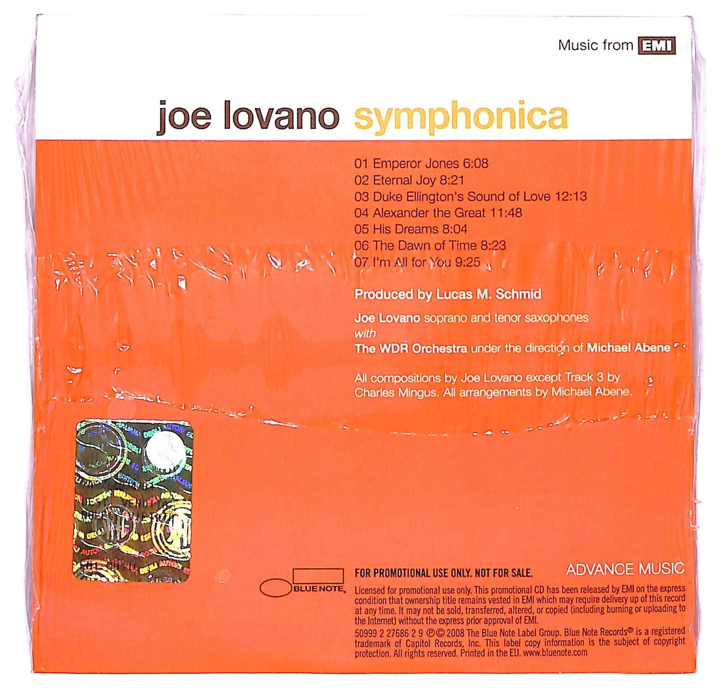 EBOND Joe Lovano Featuring The WDR Big Band - Symphonica CD CD074849