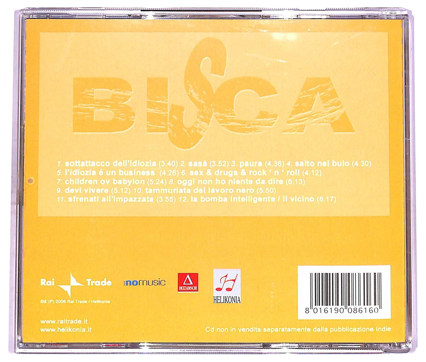 EBOND Bisca - Liveset - Il Ritorno Di Carmela CD CD074945