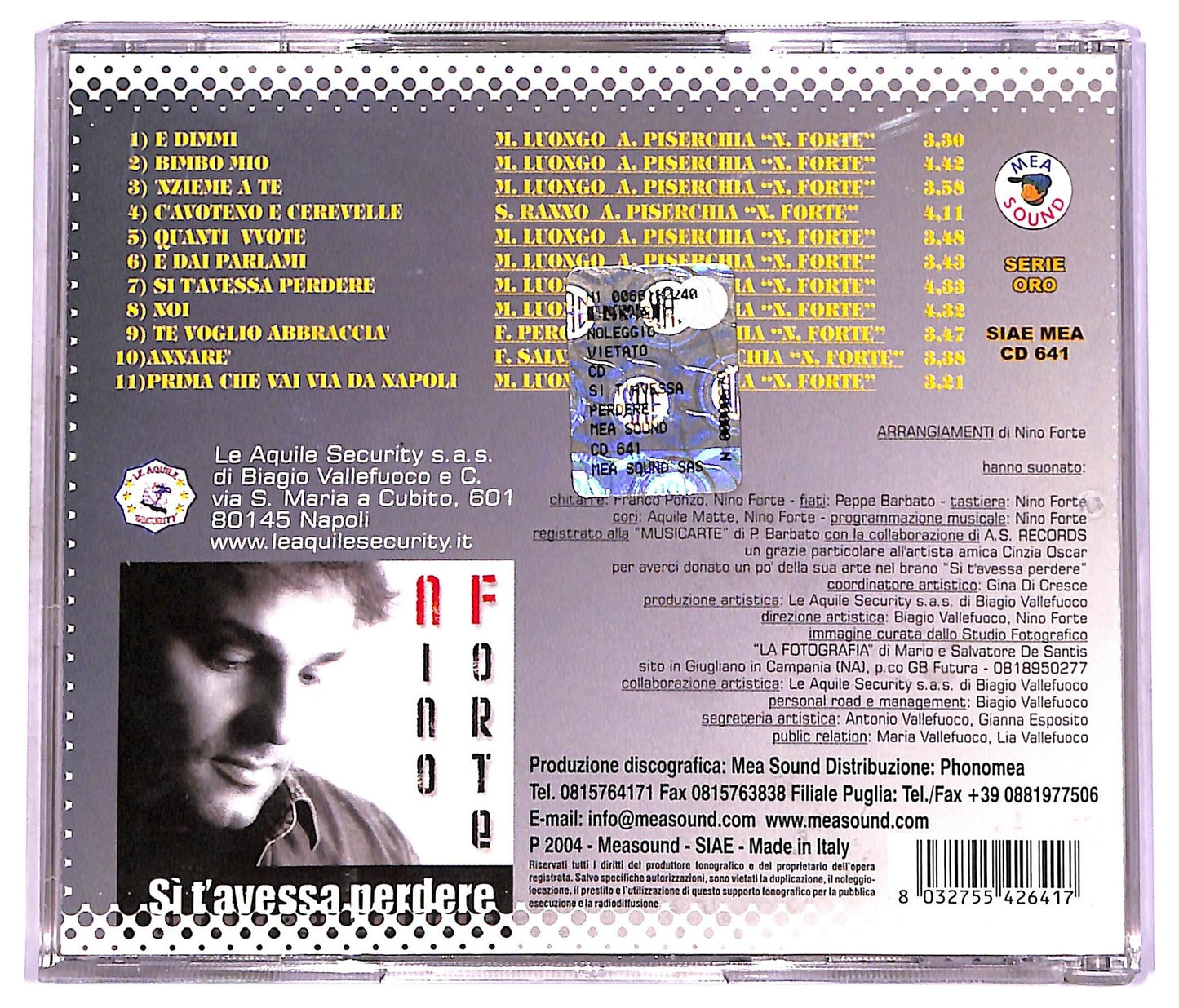 EBOND Nino Forte - Si t'avessa perdere CD CD074947