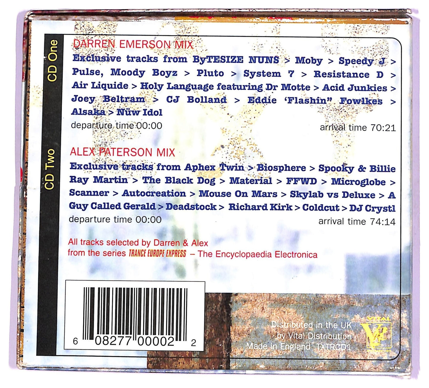 EBOND Darren Emerson + Alex Paterson - TEXtures CD CD075013