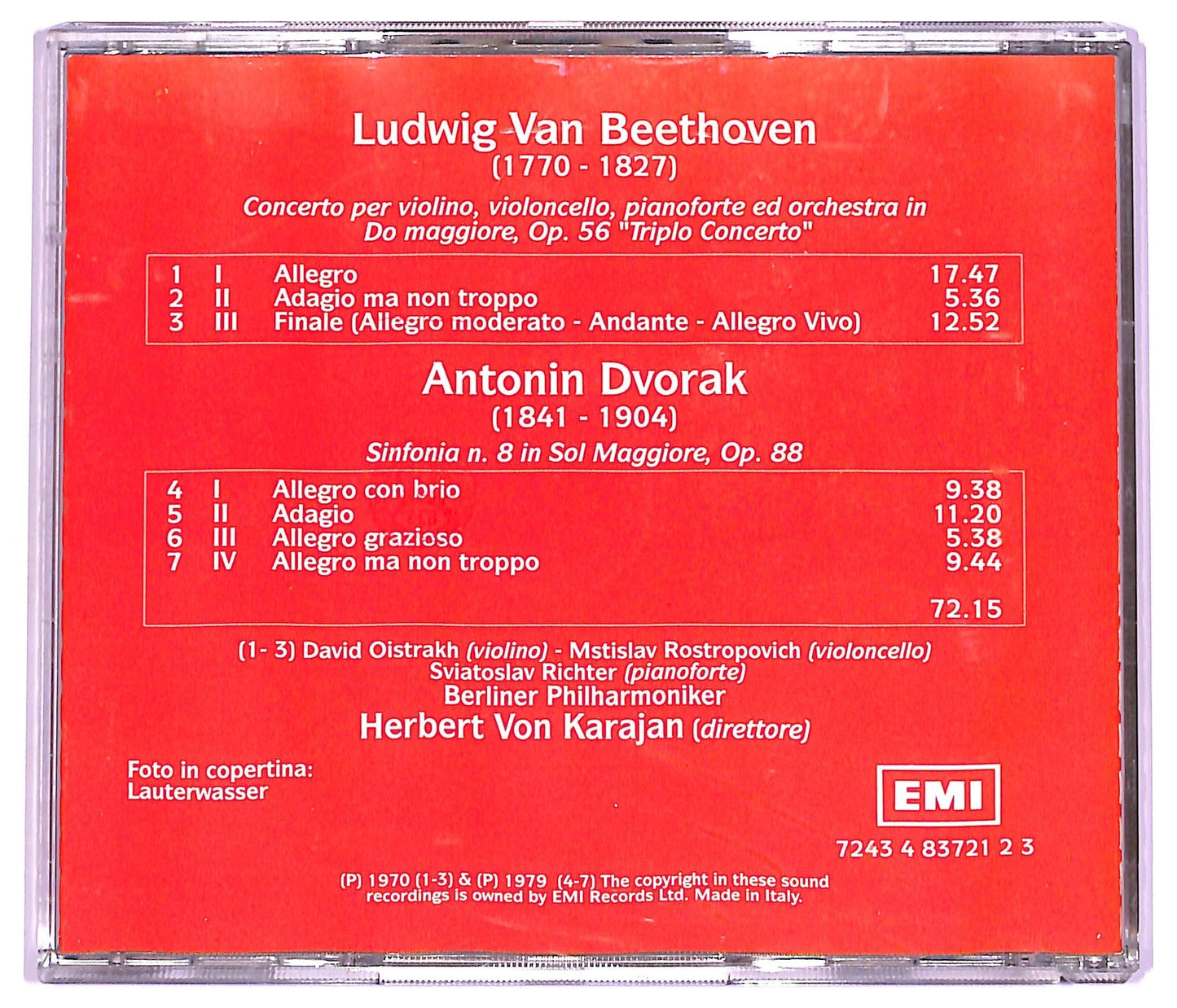EBOND Beethoven - Triplo Concerto Sinfonia N. 8 CD CD075027
