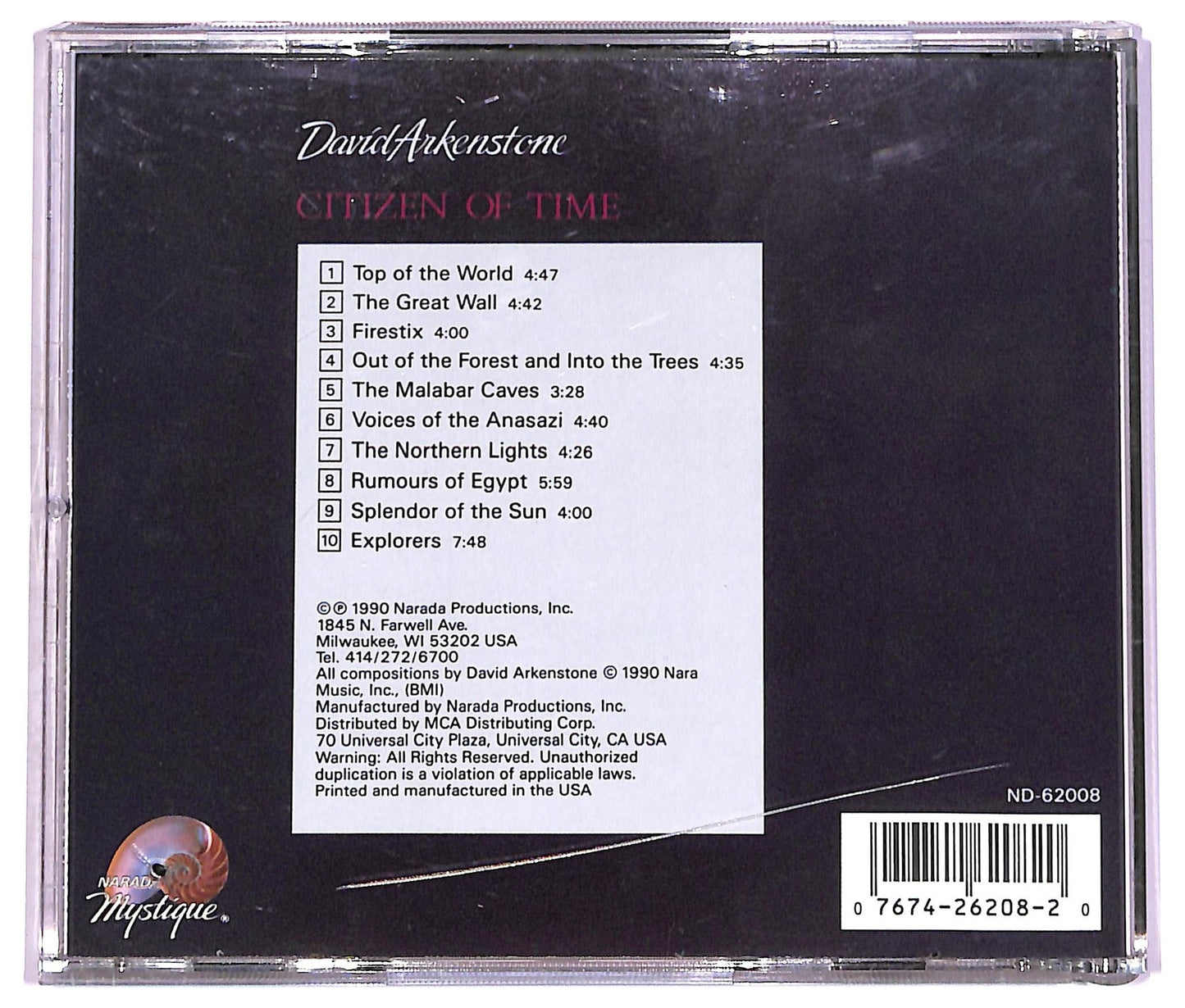 EBOND David Arkenstone - Citizen Of Time CD CD075132