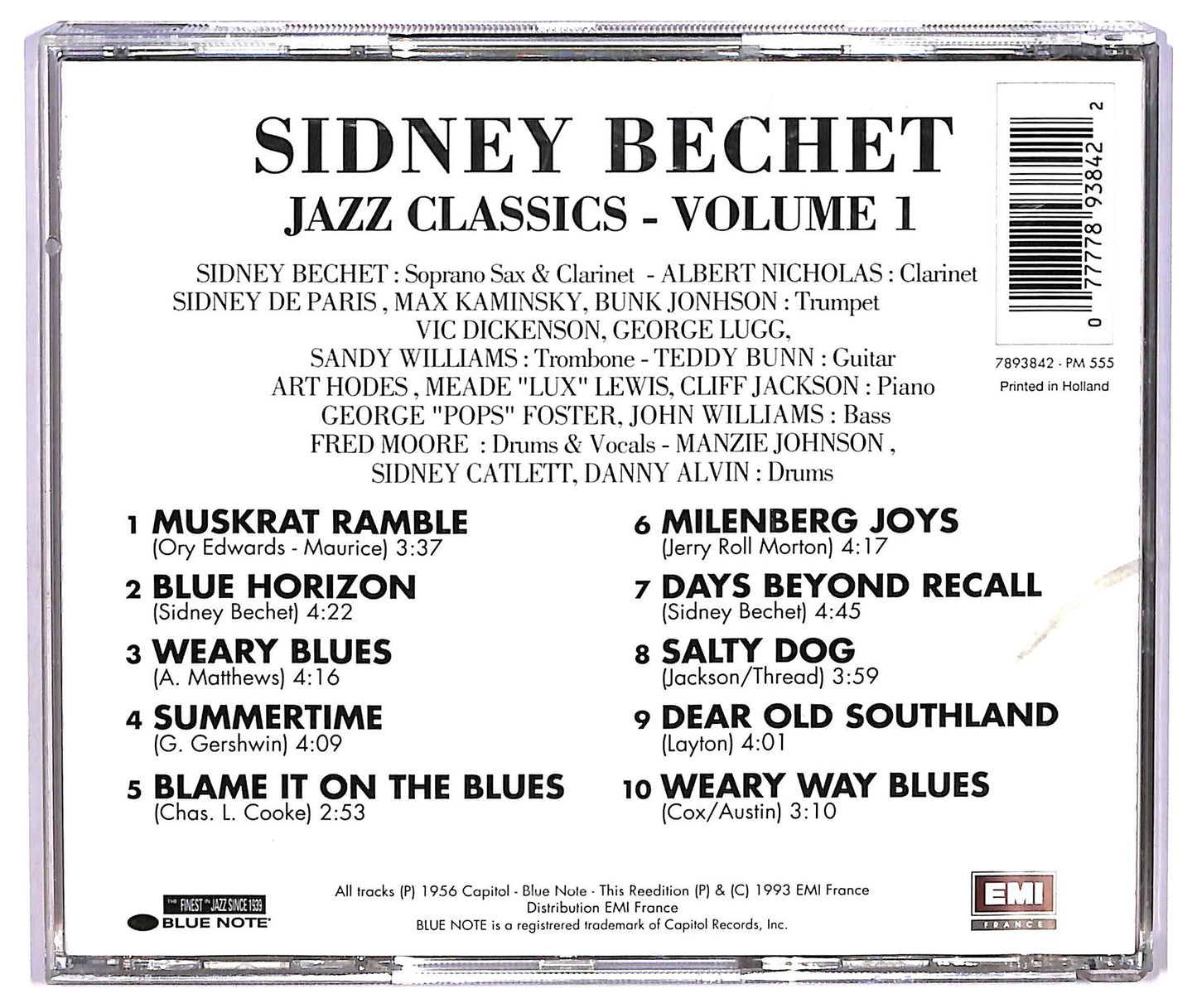 EBOND Sidney Bechet - Jazz Classics Volume 1 CD CD075204