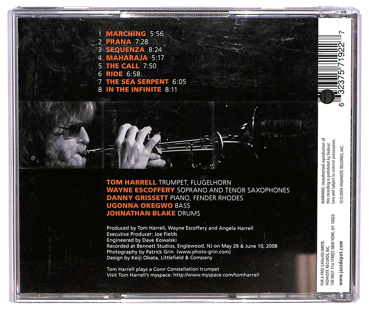 EBOND Tom Harrell - Prana Dance CD CD075241