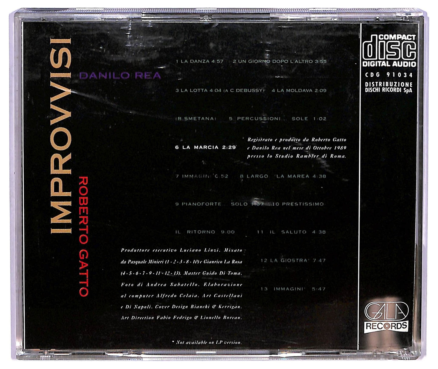 EBOND Roberto Gatto , Danilo Rea - Improvvisi CD CD075248
