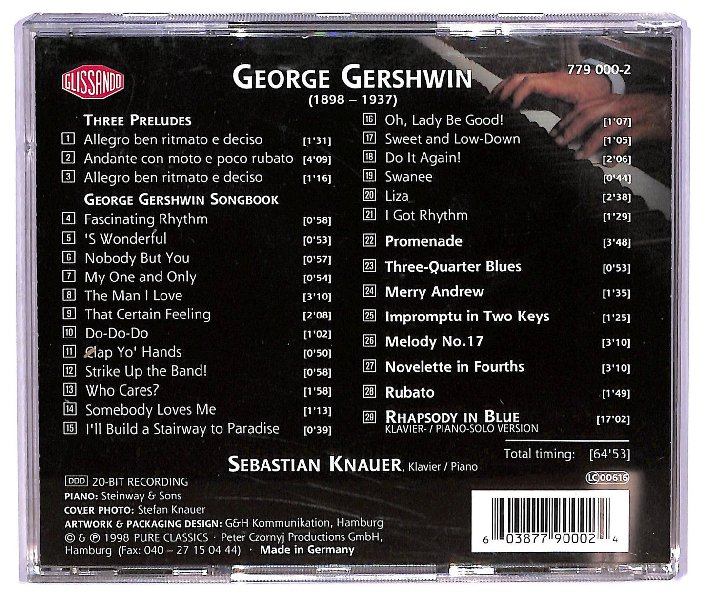 EBOND Sebastian Knauer - Rhapsody in Blue CD CD075302