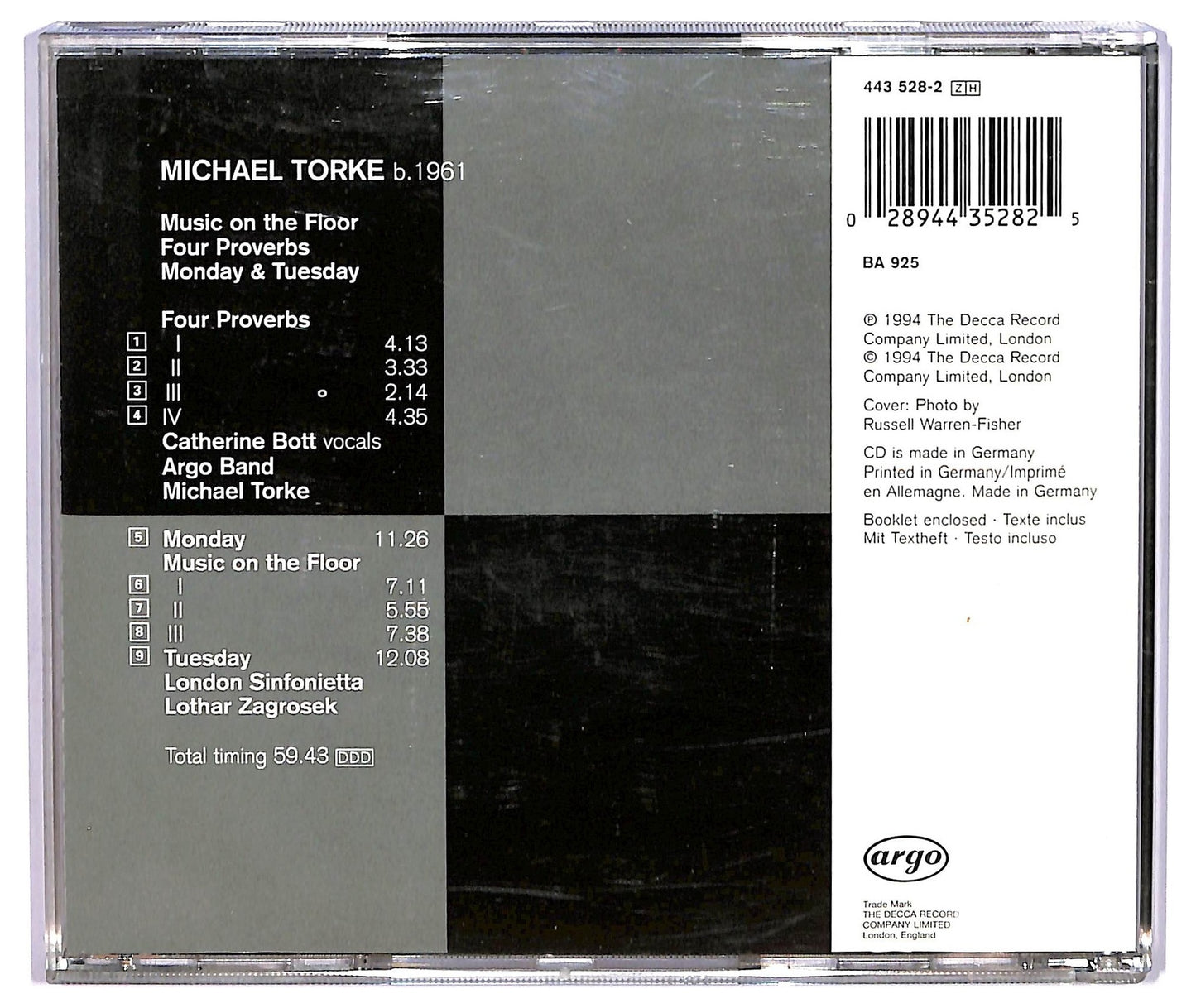 EBOND Michael Torke - Music On The Floor CD CD075422