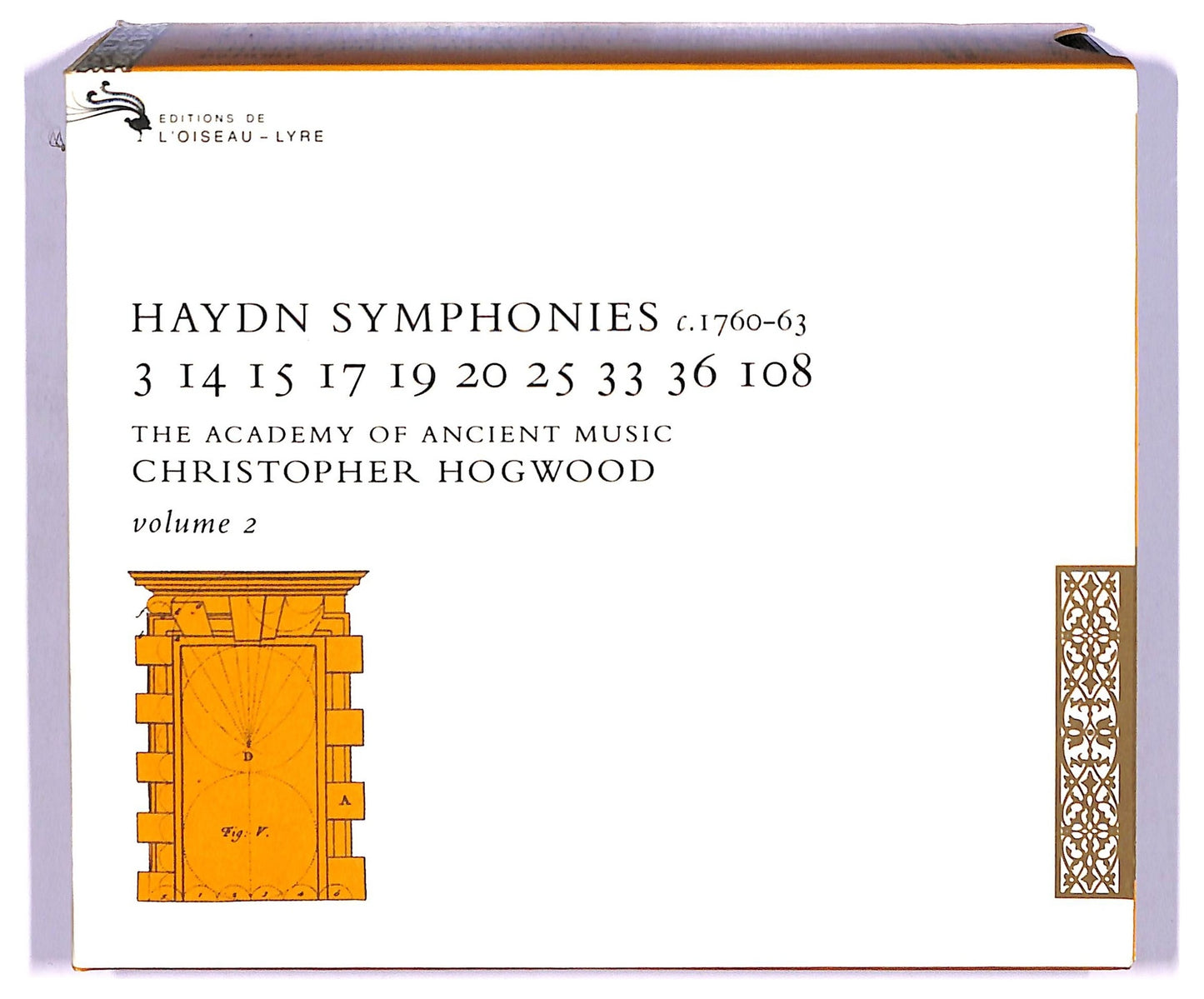 EBOND Haydn - Symphonies C. 1760–63 / 3 14 15 17 19 20 25 33 36 108 Volume 2 CD CD075439