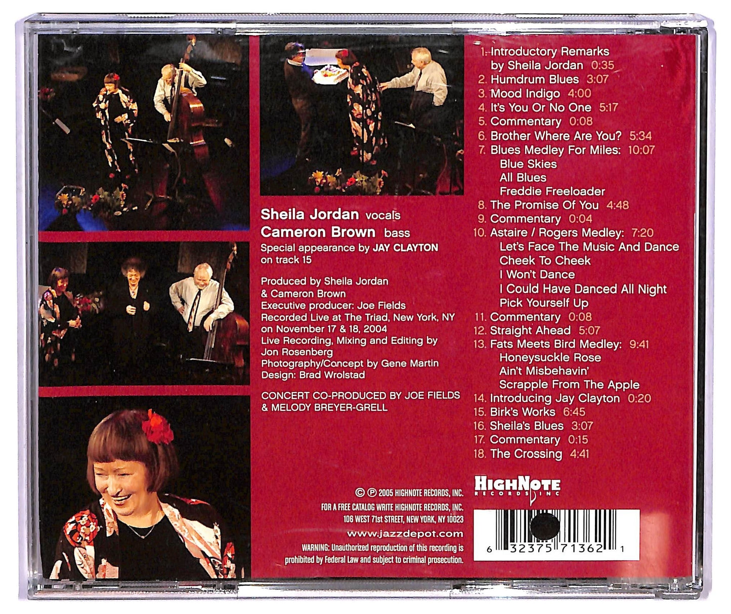 EBOND Sheila Jordan + Cameron Brown - Celebration CD CD075553