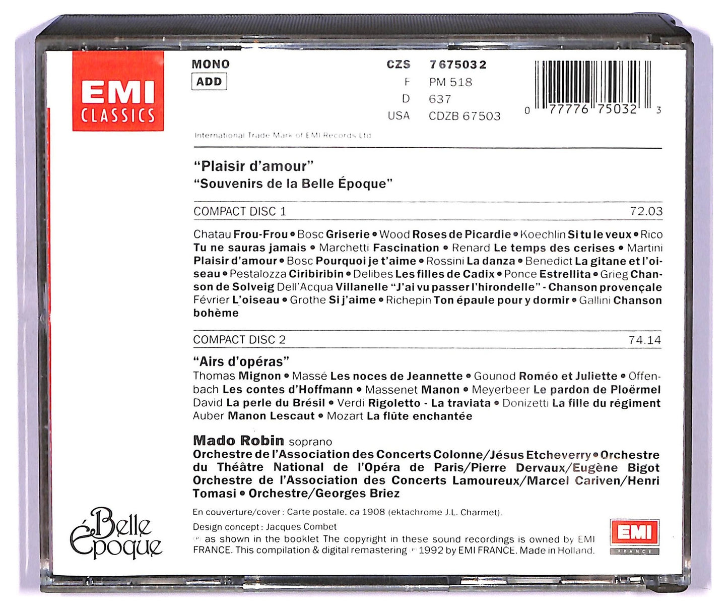 EBOND Mado Robin - Plaisir D'Amour CD CD075611