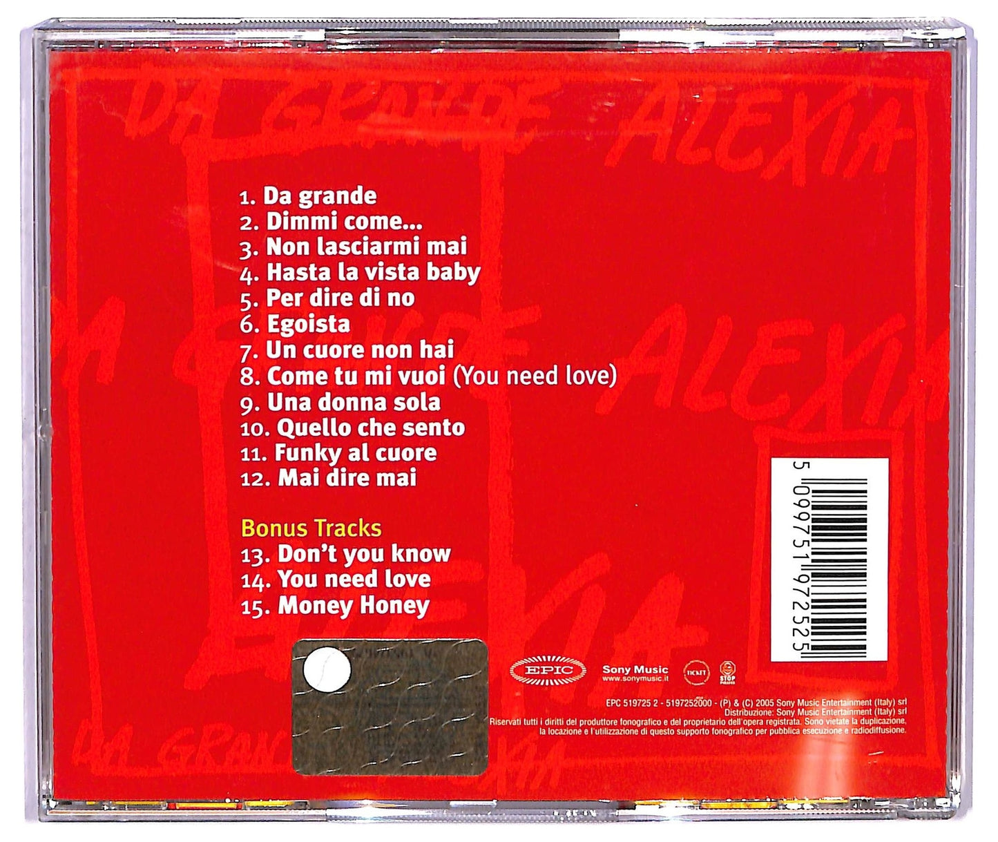 EBOND Alexia - Da Grande CD CD075638