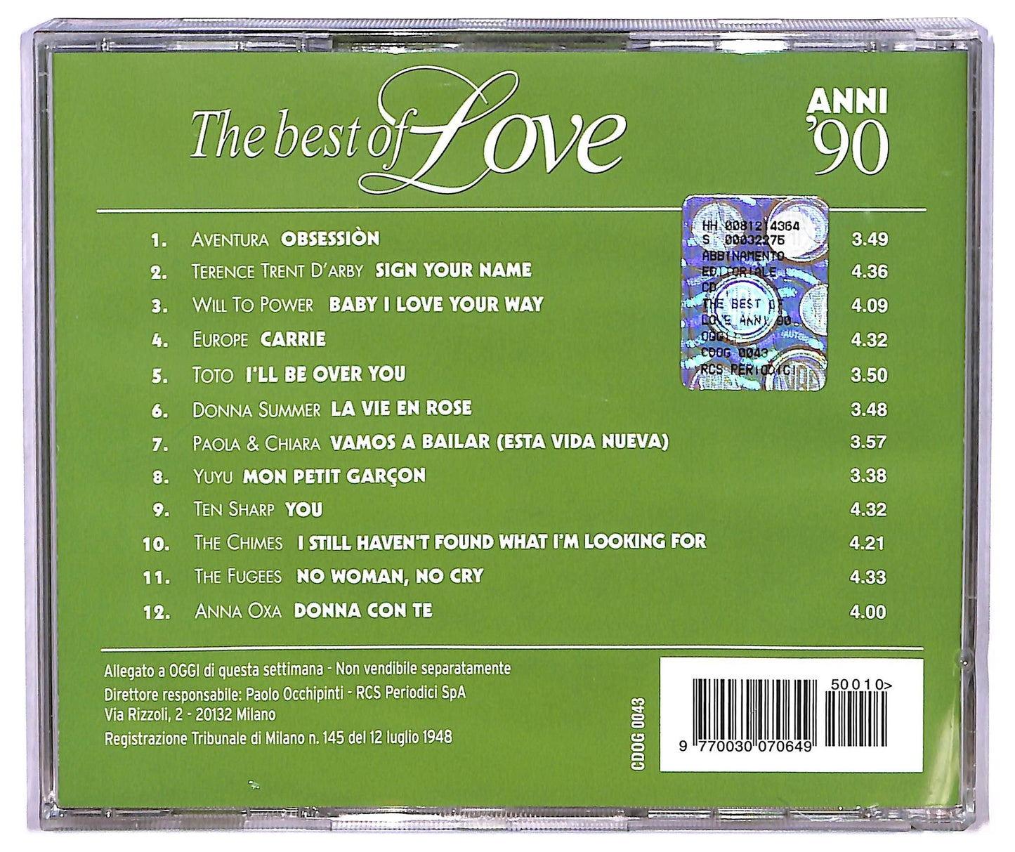 EBOND Various - The Best of Love anni 90 CD CD075659