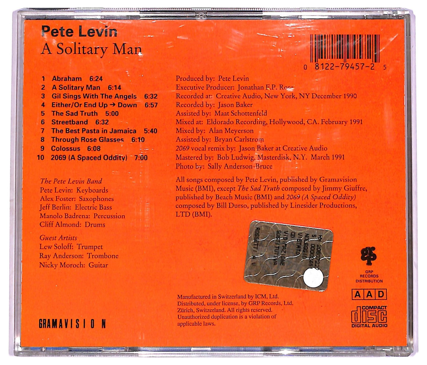 EBOND Pete Levin - A Solitary Man CD CD075727