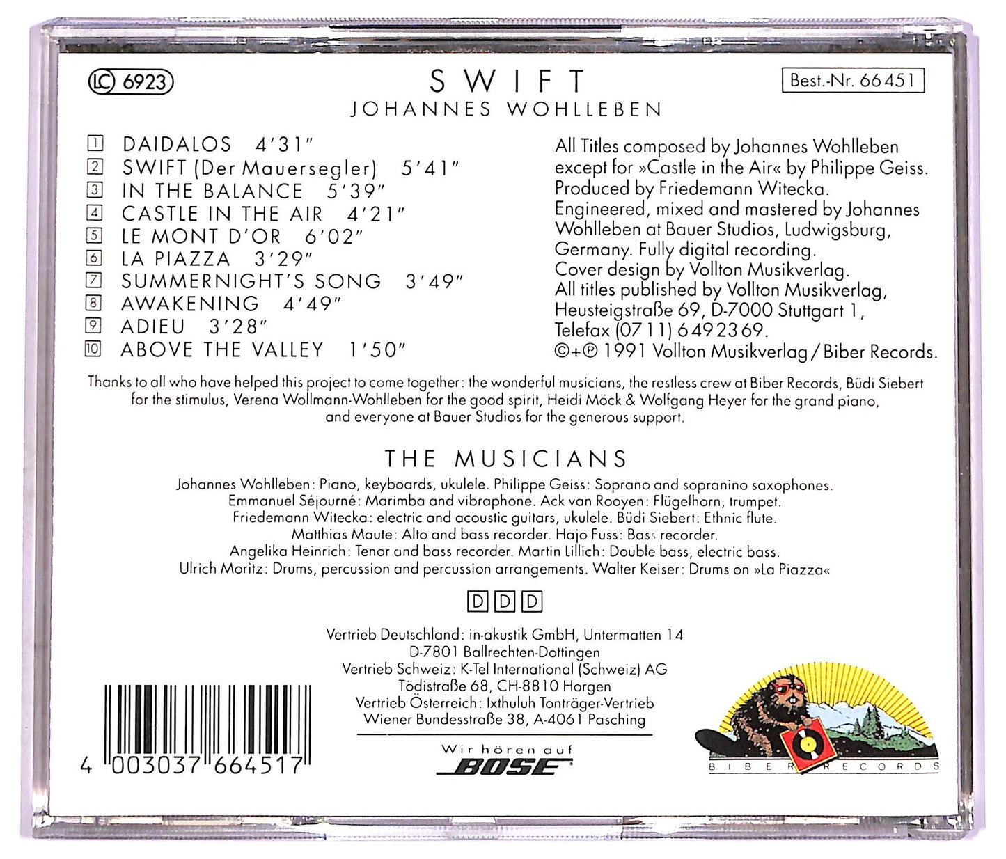 EBOND Johannes Wohlleben - Swift CD CD075754