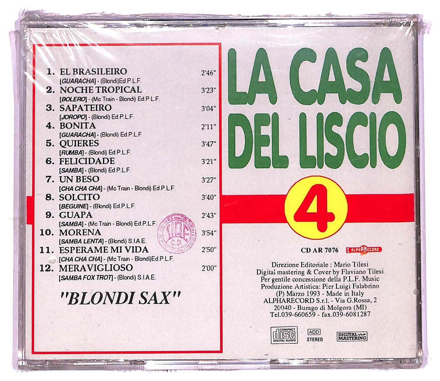 EBOND Various - la casa del liscio vol.4 CD CD076004