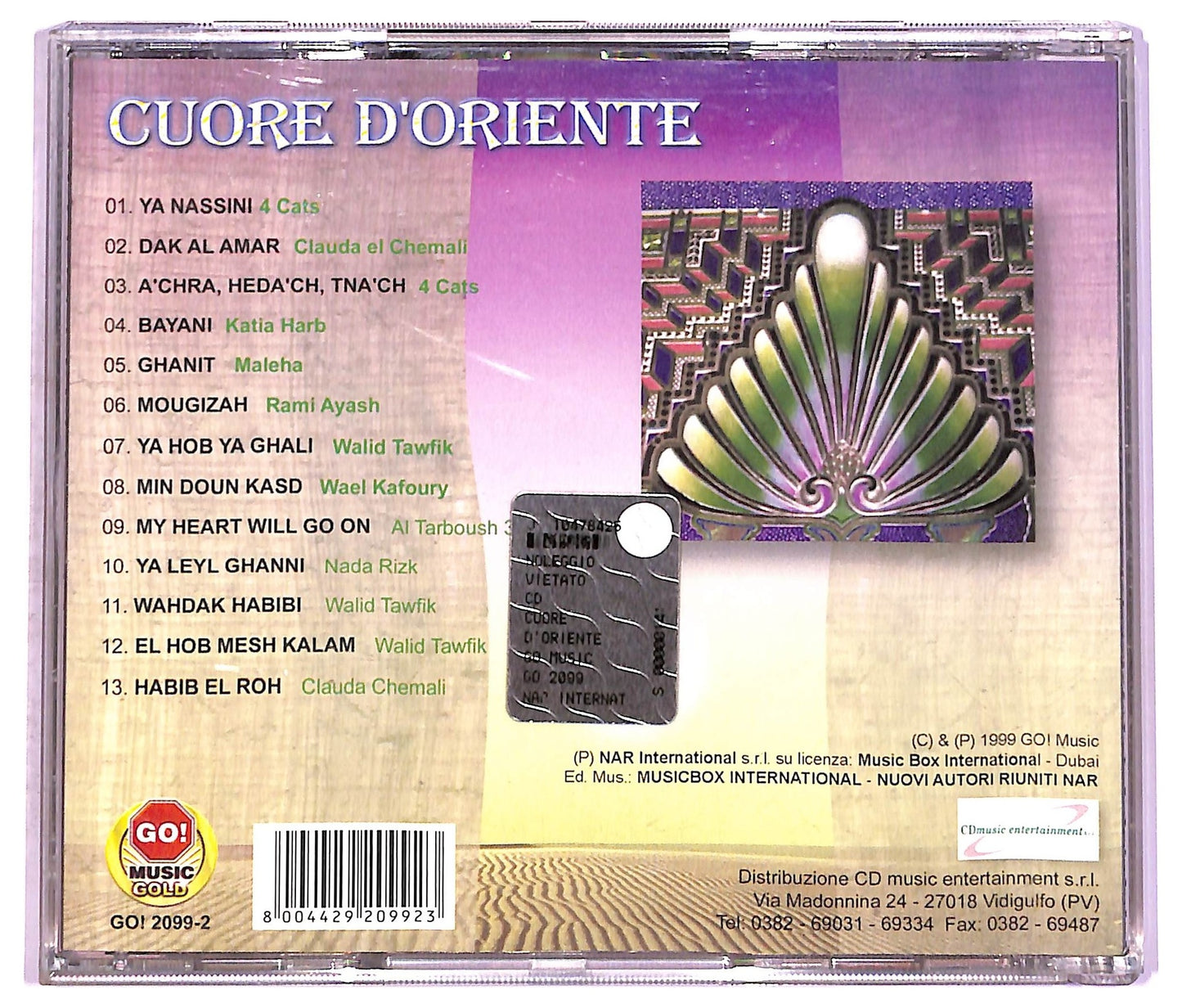 EBOND Various - cuore d'oriente CD CD076034