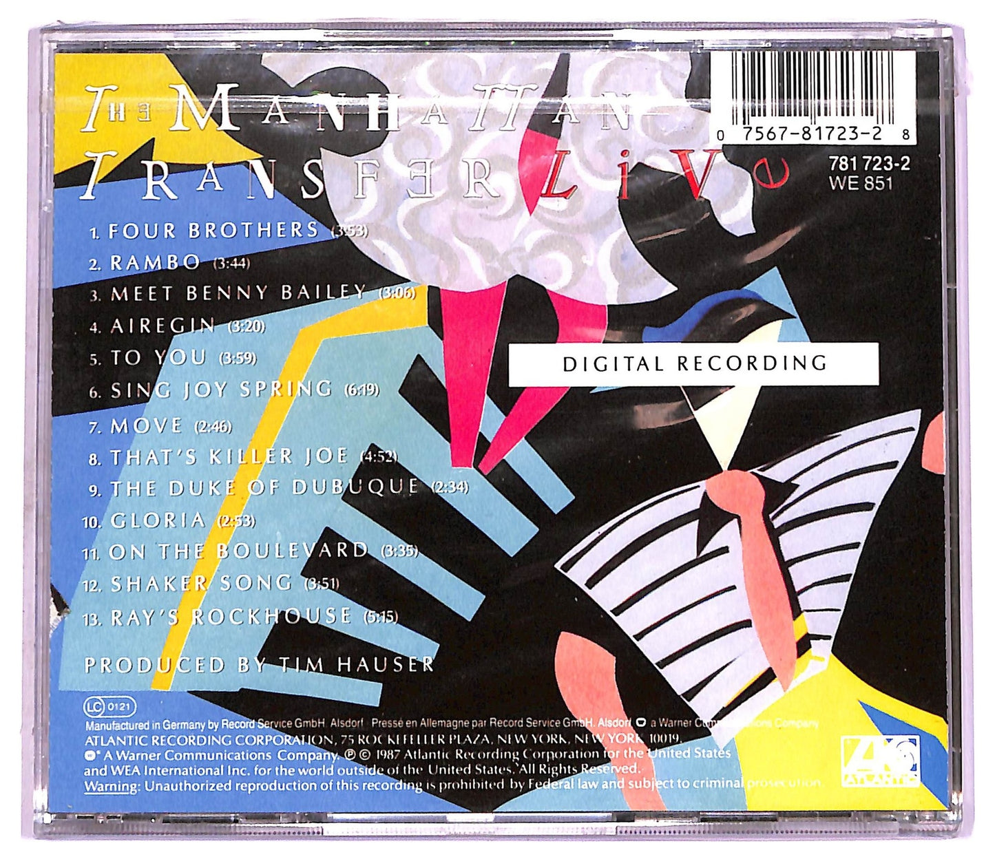 EBOND The Manhattan Transfer - Live CD CD076105