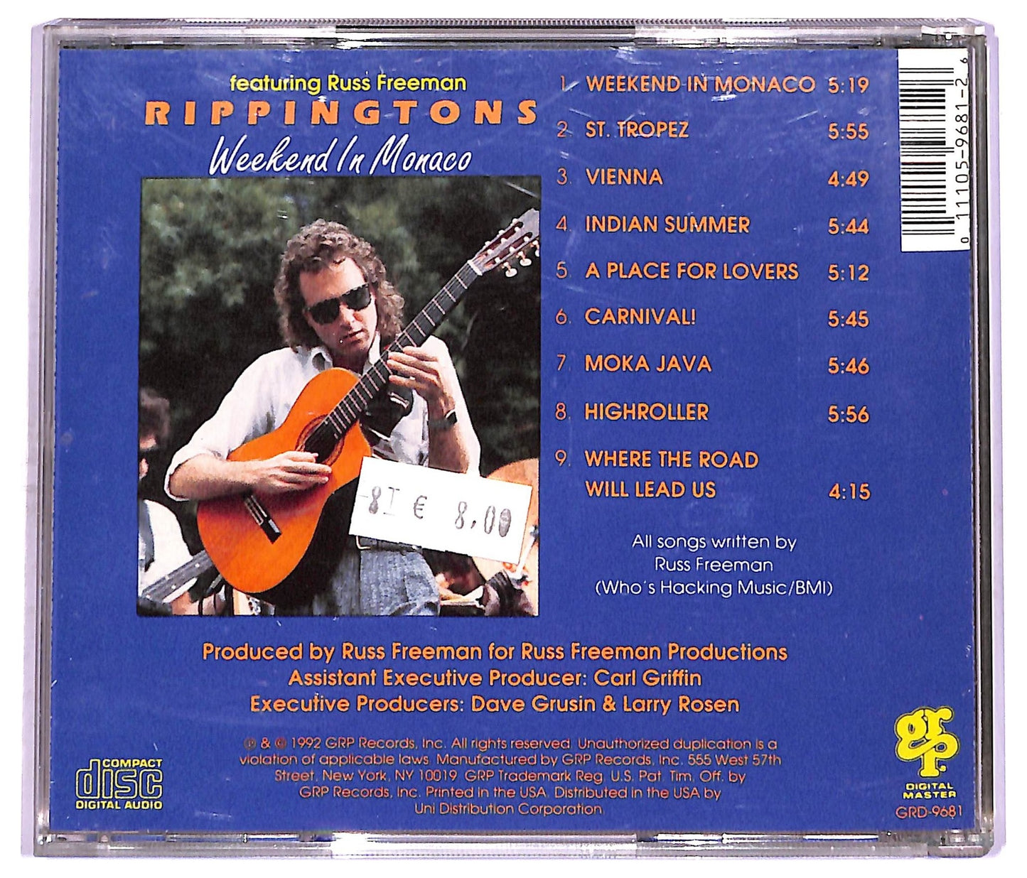 EBOND The Rippingtons Featuring Russ Freeman - Weekend In Monaco CD CD076243