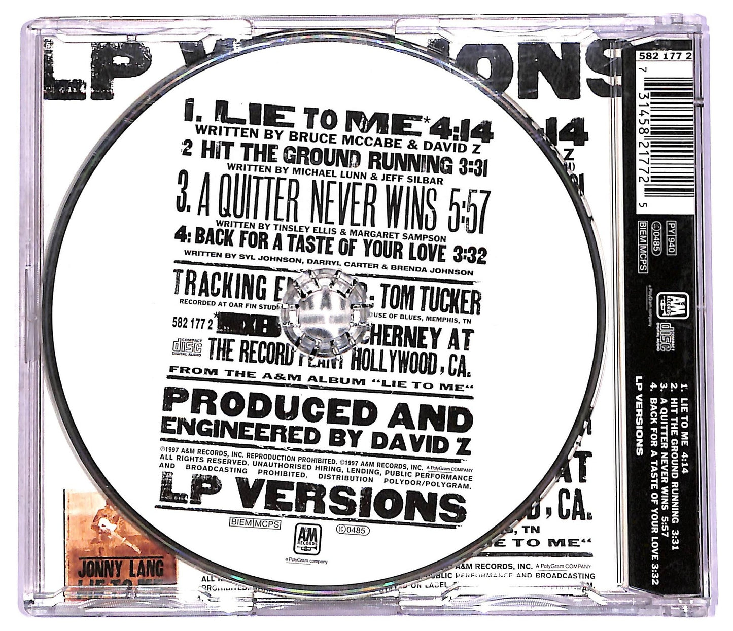 EBOND Jonny Lang - Lie To Me CD CD076323