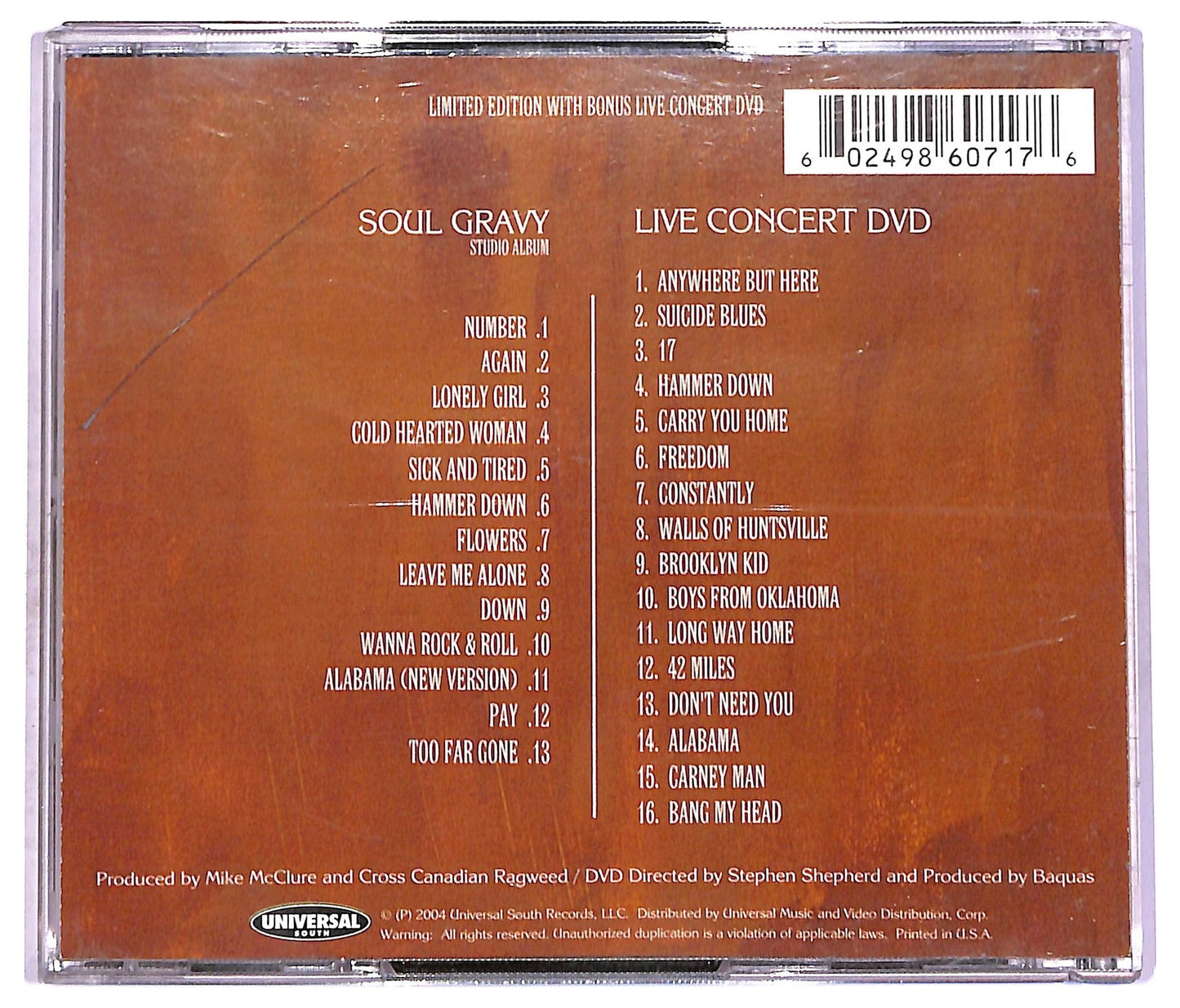 EBOND Cross Canadian Ragweed - Soul Gravy CD CD076359