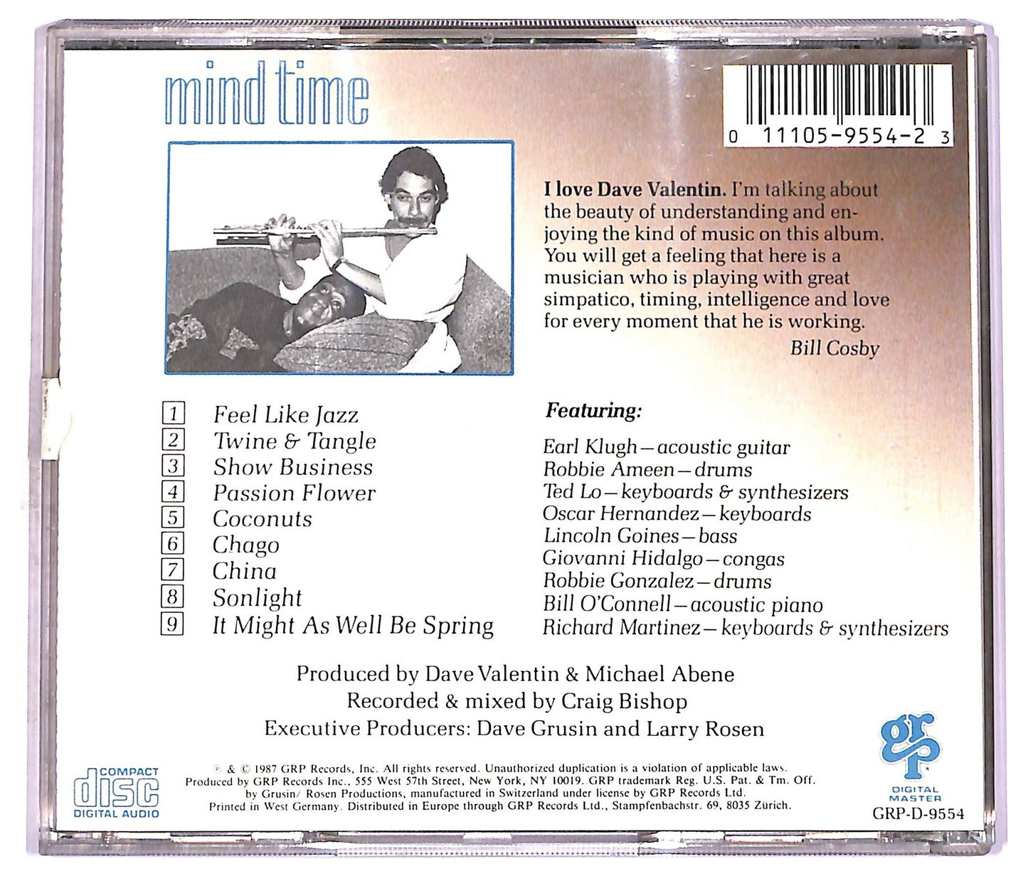 EBOND Dave Valentin - Mind Time CD CD076416
