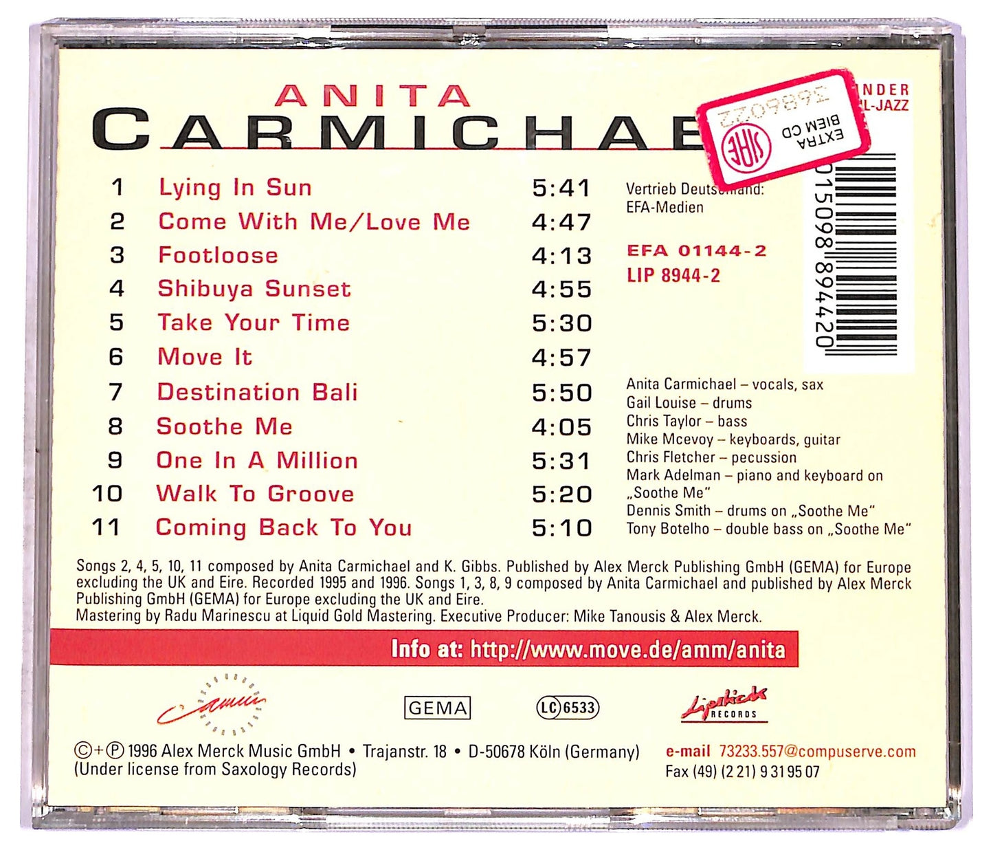EBOND Anita Carmichael - Anita Carmichael CD CD076438