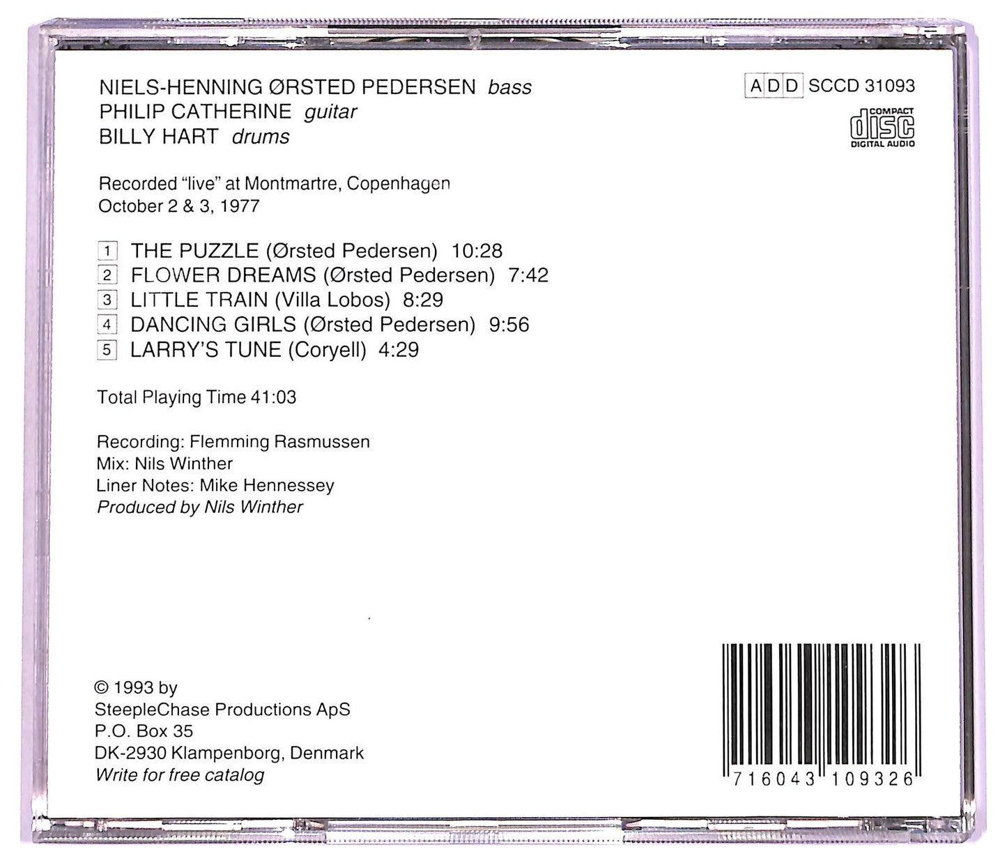 EBOND Niels-Henning Orsted Pedersen Trio - Trio 2 CD CD076515