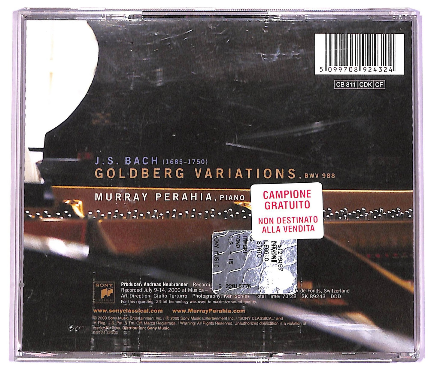 EBOND Murray Perahia - Bach - Goldberg Variationen CD CD076519