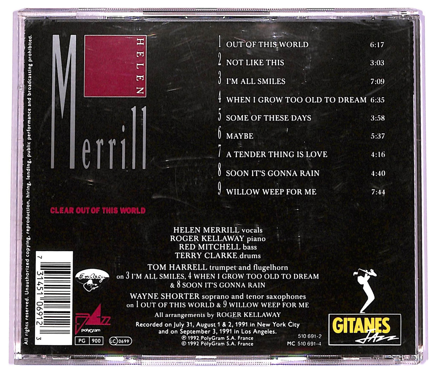 EBOND Helen Merrill - Clear Out Of This World CD CD076608