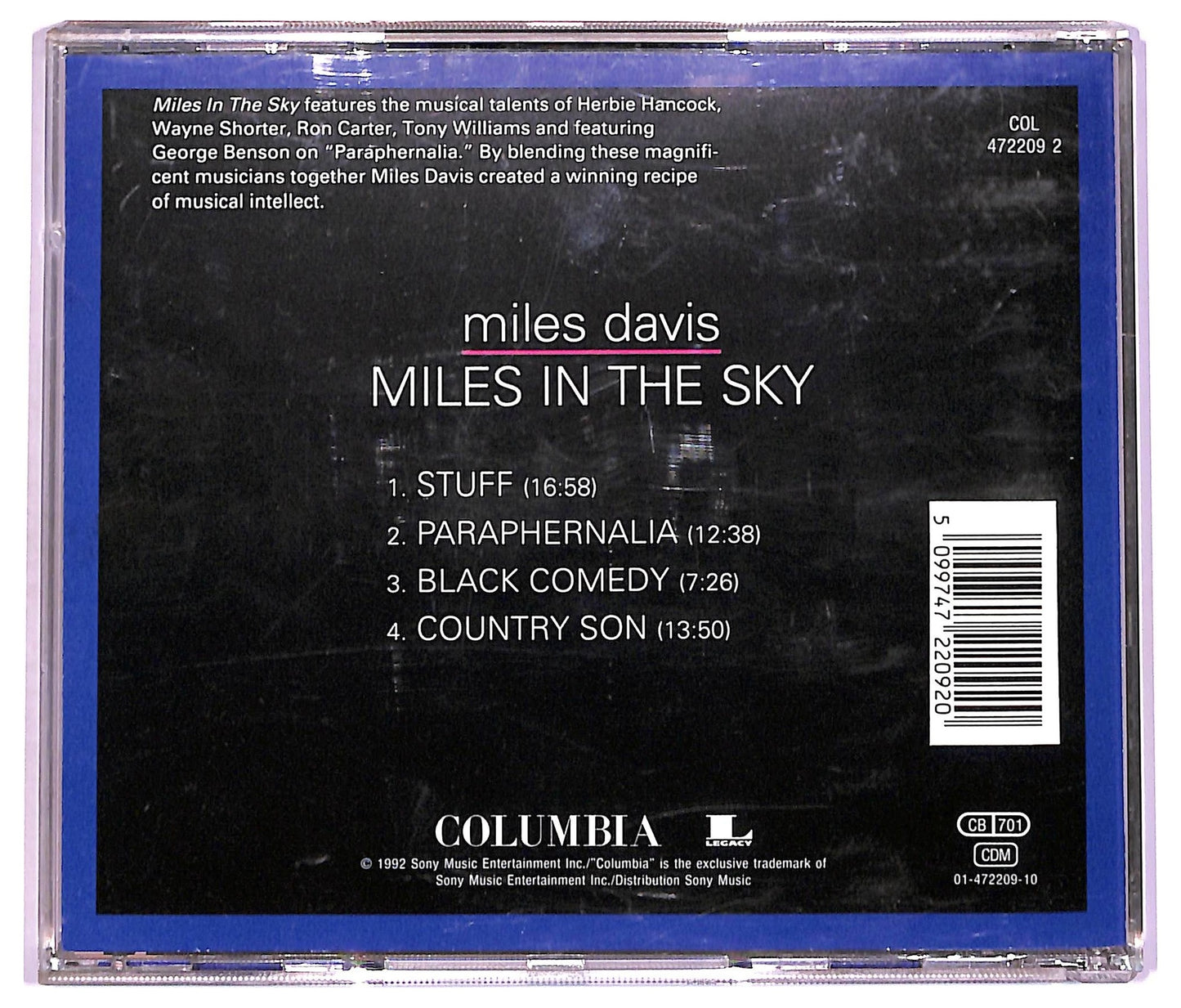 EBOND Miles Davis - Miles In The Sky CD CD076619