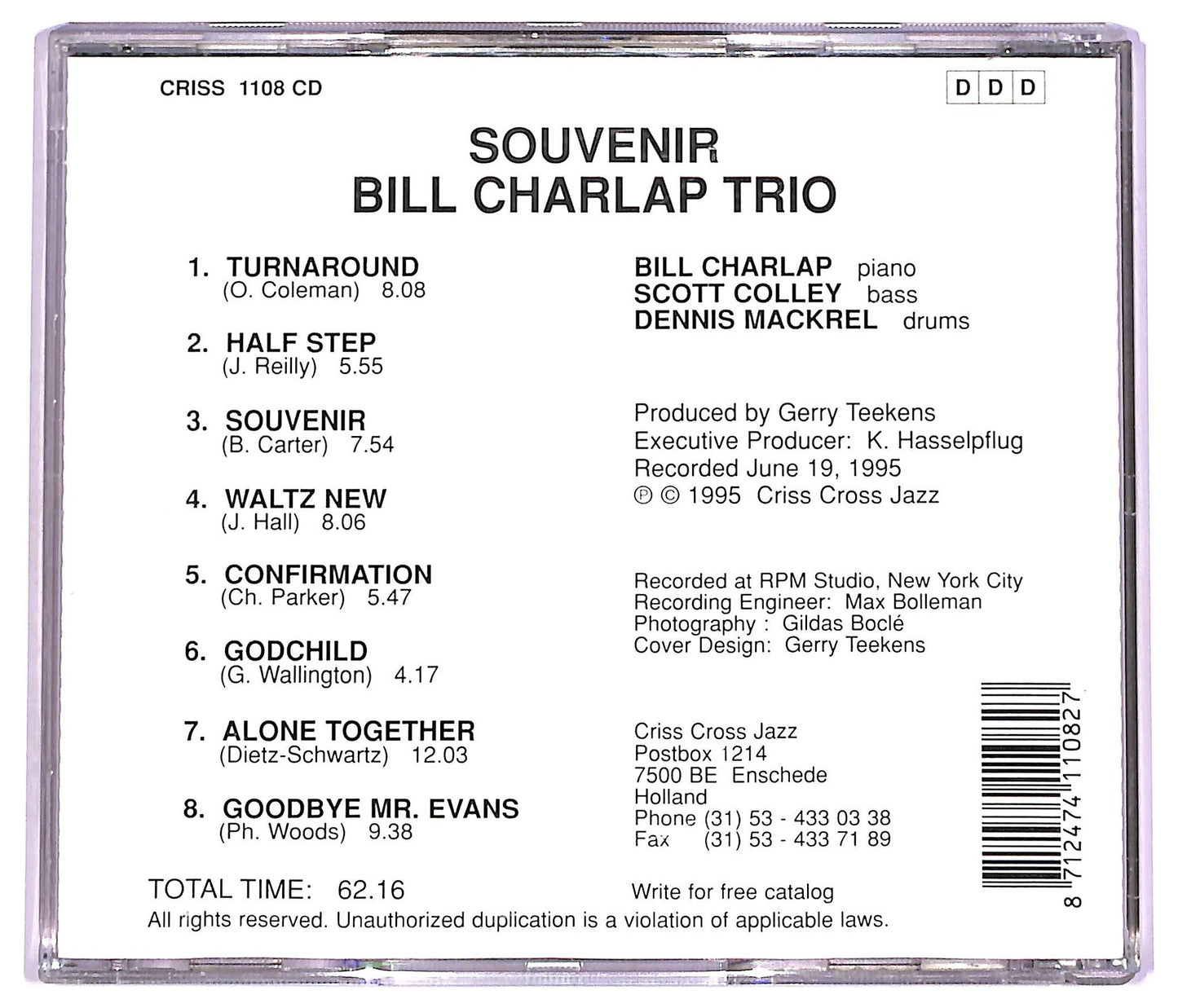 EBOND Bill Charlap Trio - Souvenir CD CD076650