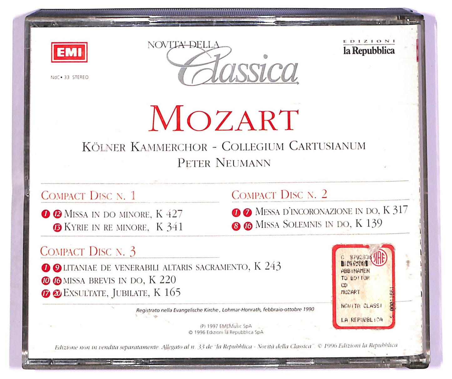 EBOND Mozart - La Musica Sacra CD CD076662