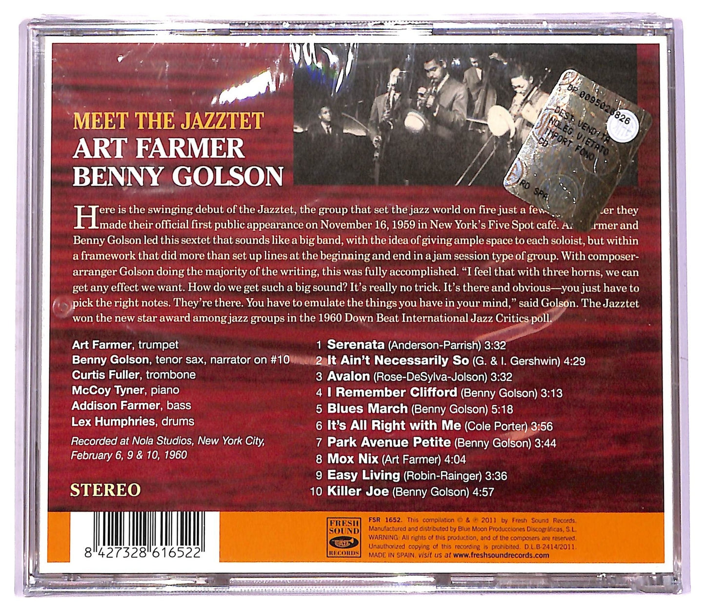 EBOND Benny Golson , Art Farmer - Meet The Jazztet CD CD076724