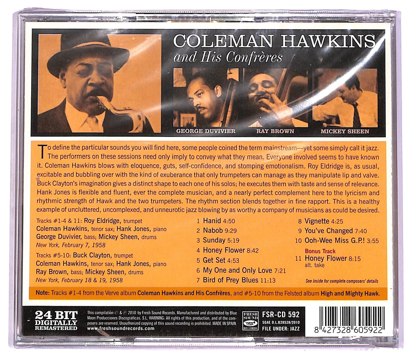 EBOND Coleman Hawkins - Coleman Hawkins And Confreres CD CD076728