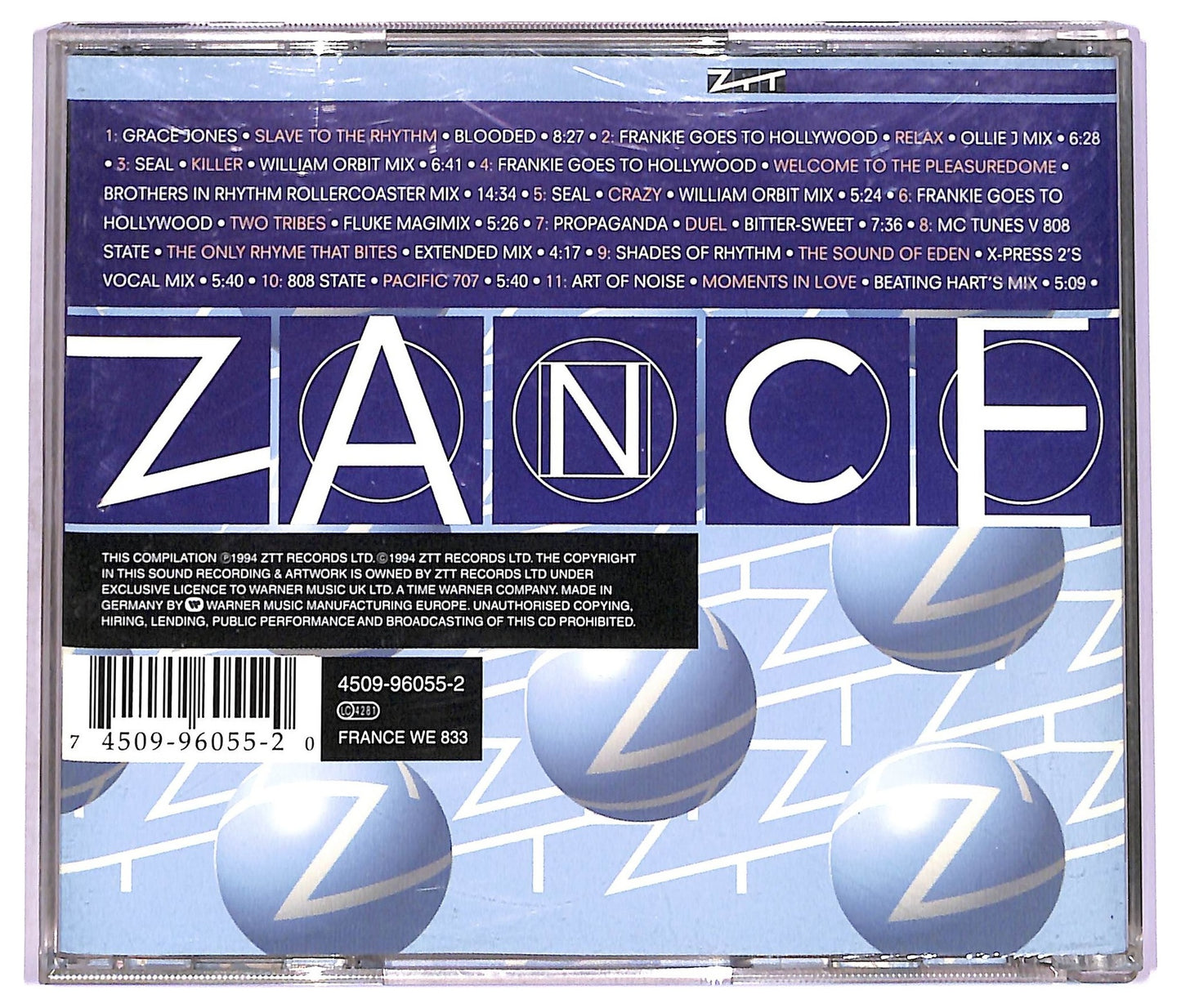 EBOND Various - Zance (A Decade Of Dance From ZTT) CD CD076733