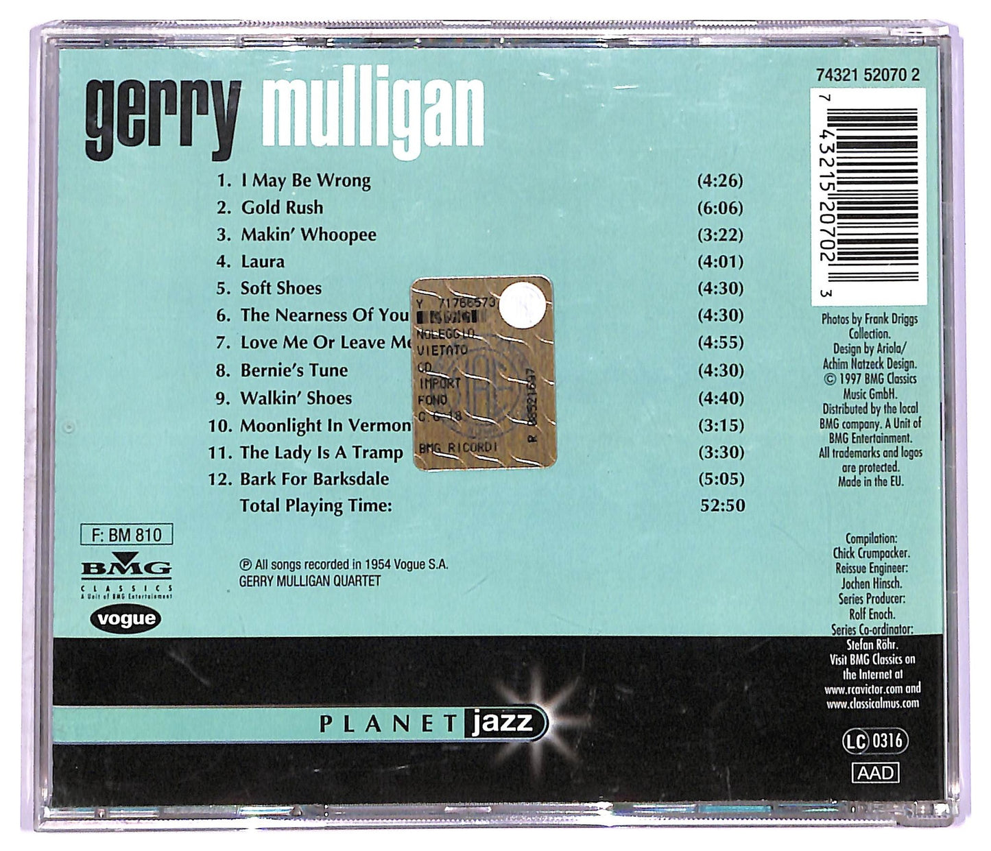 EBOND Gerry Mulligan - Planet Jazz CD CD077062