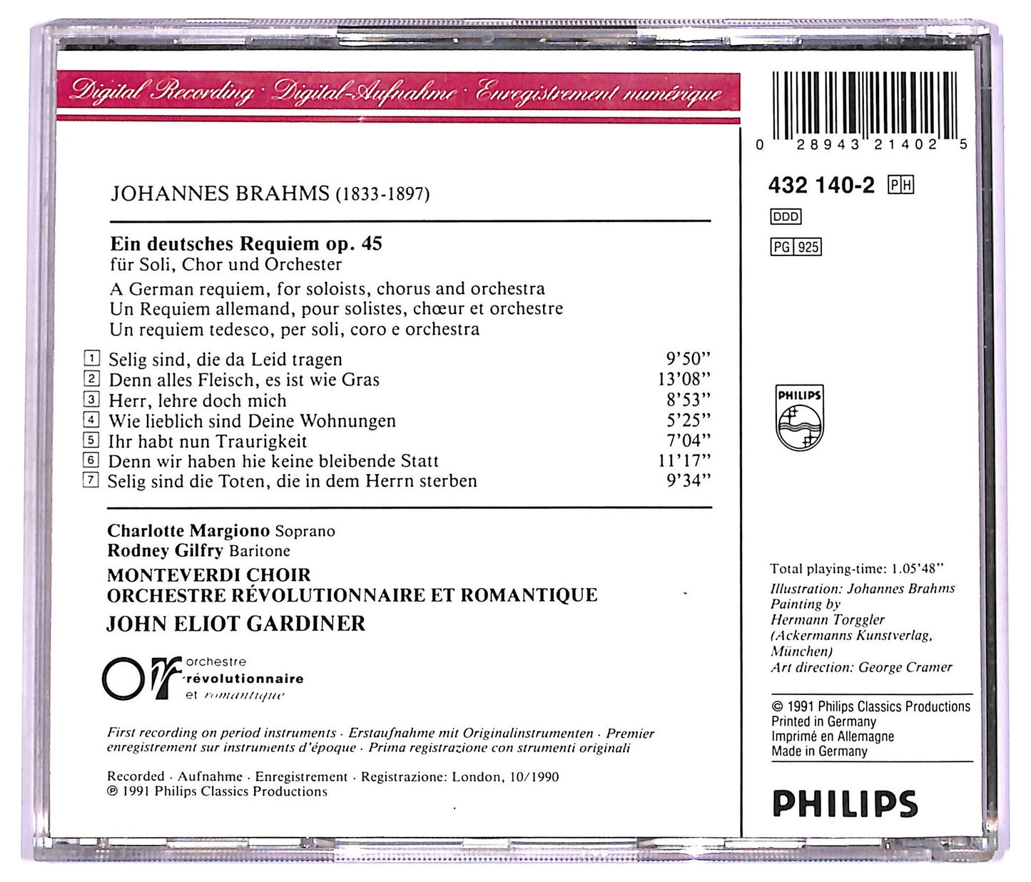 EBOND Brahms - Ein Deutsches Requiem CD CD077158