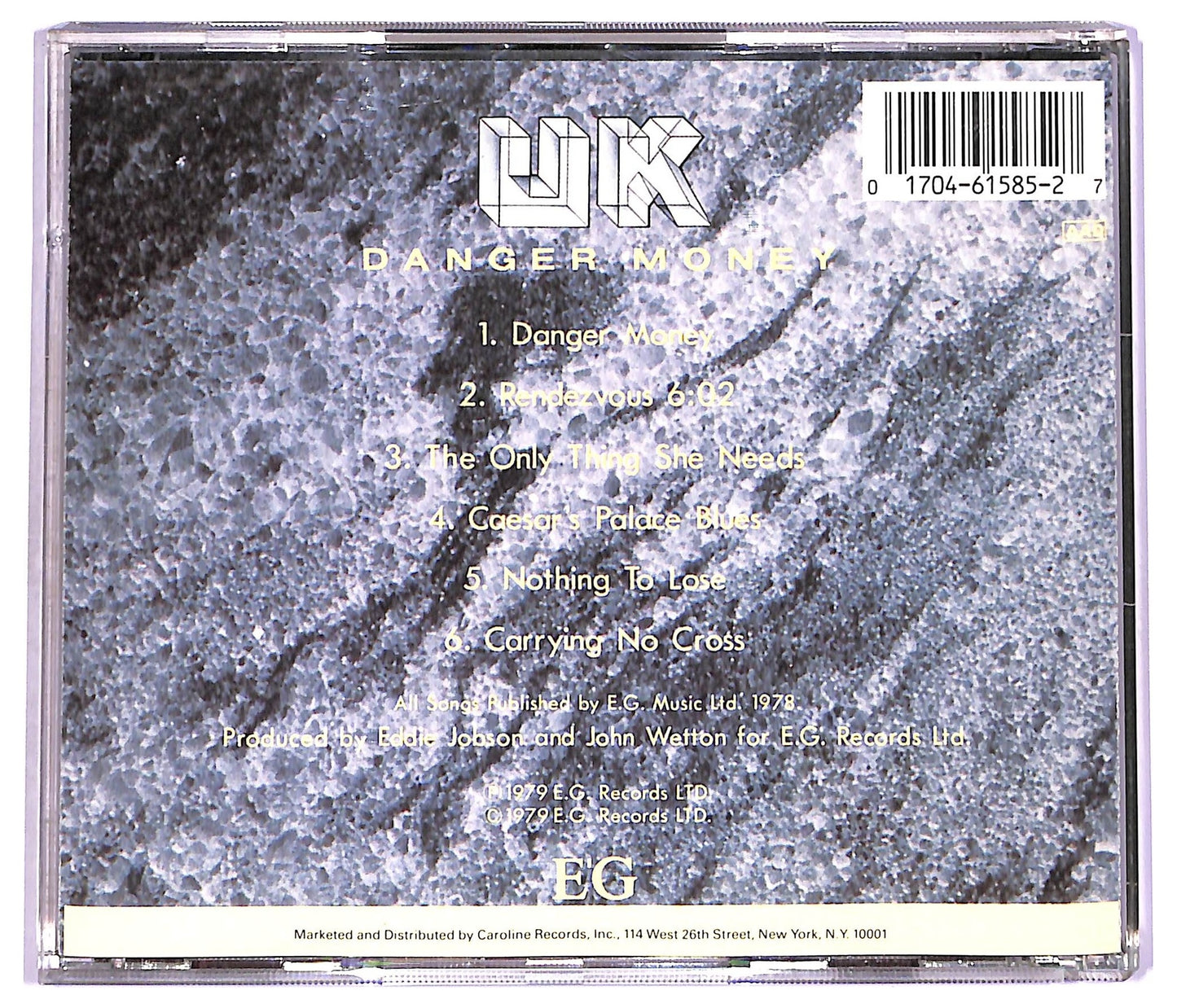 EBOND UK - Danger Money CD CD077201