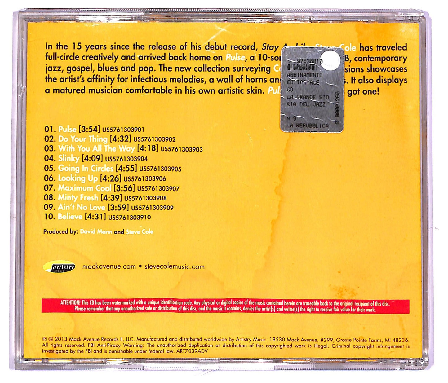 EBOND Steve Cole - Pulse CD CD077203