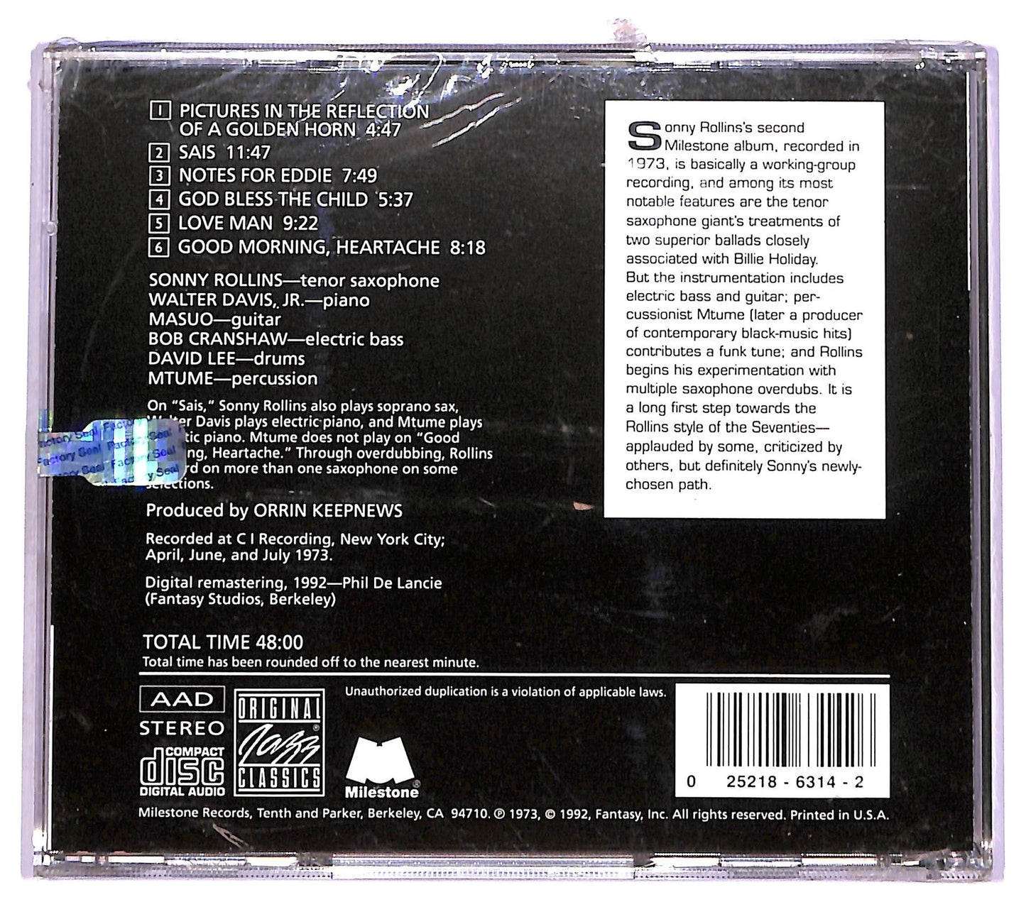 EBOND Sonny Rollins - Horn Culture CD CD077212