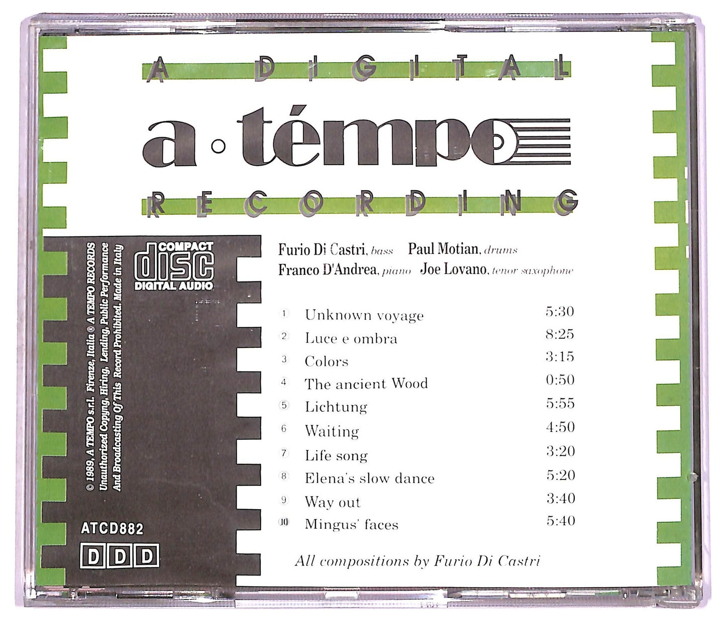 EBOND Furio Di Castri - Unknown Voyage CD CD077302