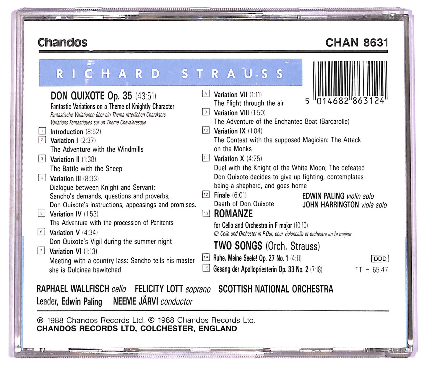 EBOND Richard Strauss - Don Quixote Romanze In F CD CD077432